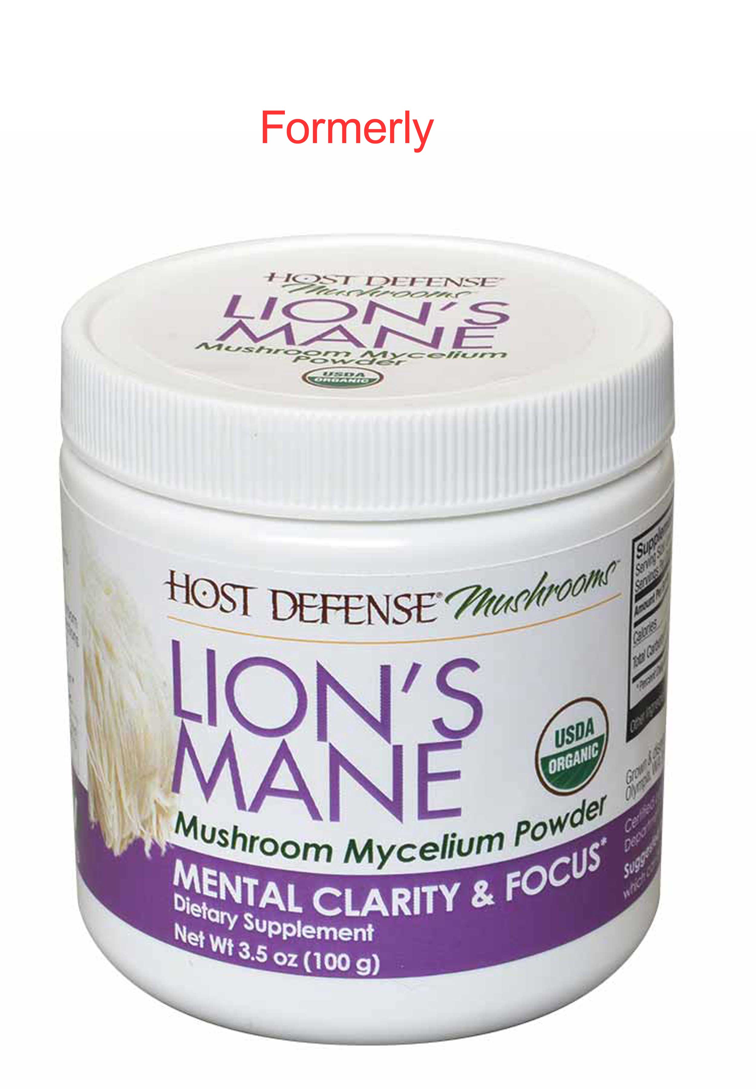 Host Defense Lion's Mane Mycelium Formerly