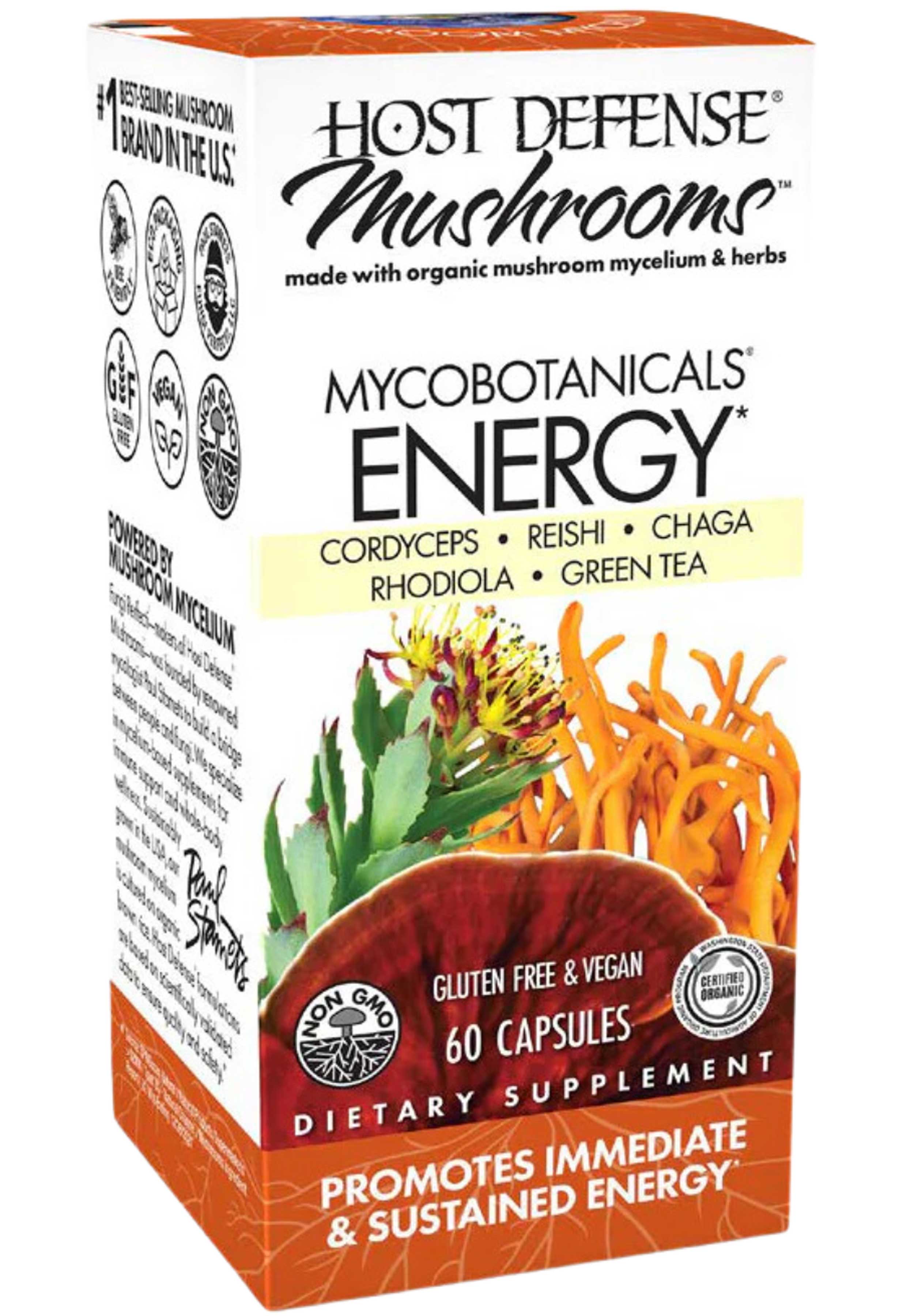 Host Defense MycoBotanicals Energy Capsules