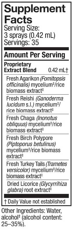 Host Defense MycoShield Spray Licorice Root Ingredients