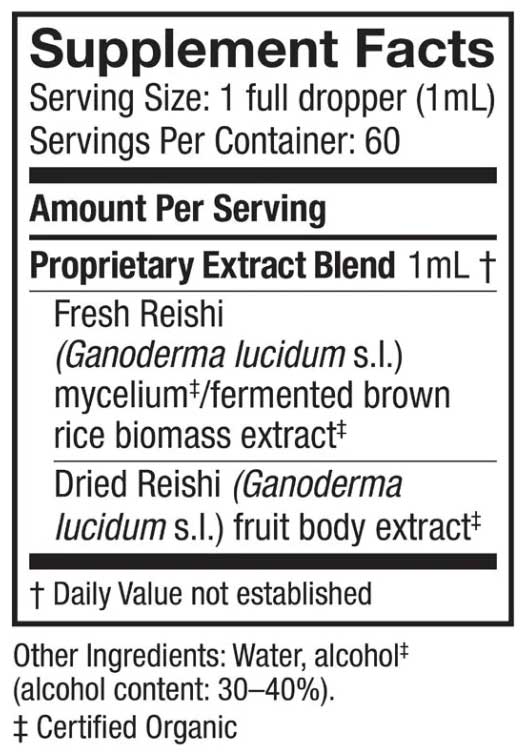 Host Defense Reishi Extract Ingredients