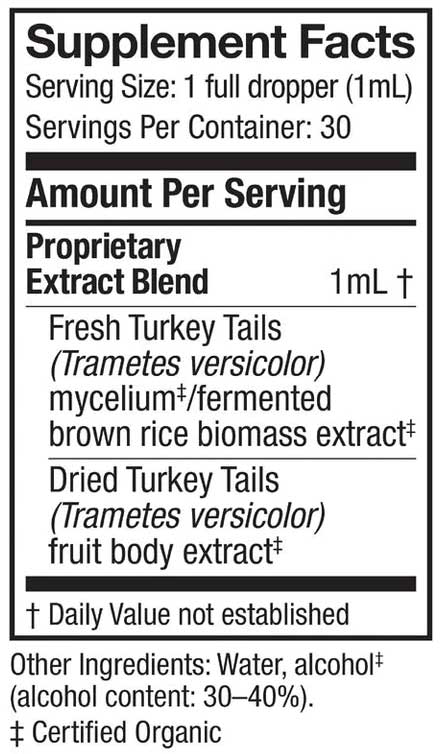 Host Defense Turkey Tail Extract Ingredients