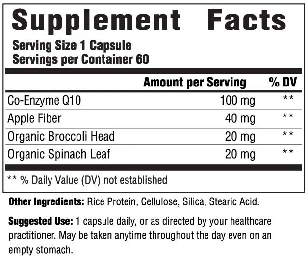 Innate Response Formulas CoQ10 100 mg Ingredients