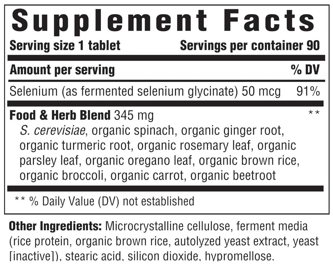 Innate Response Formulas Selenium Ingredients