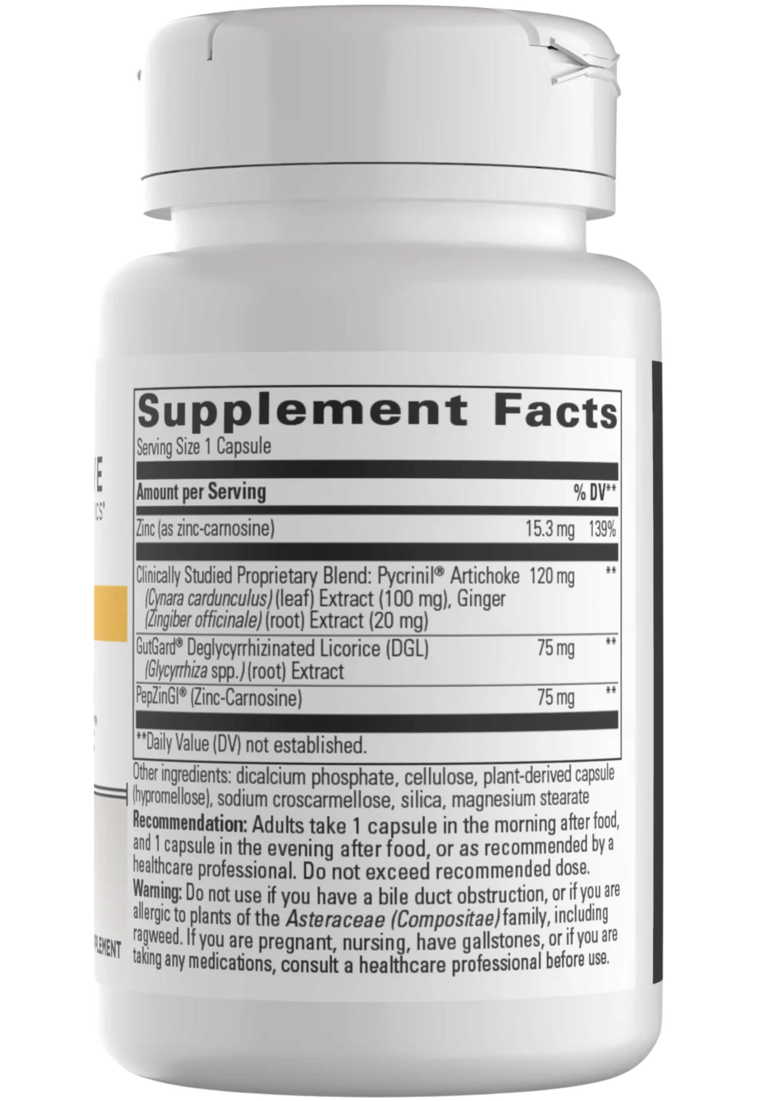 Integrative Therapeutics Heartburn Advantage Ingredients