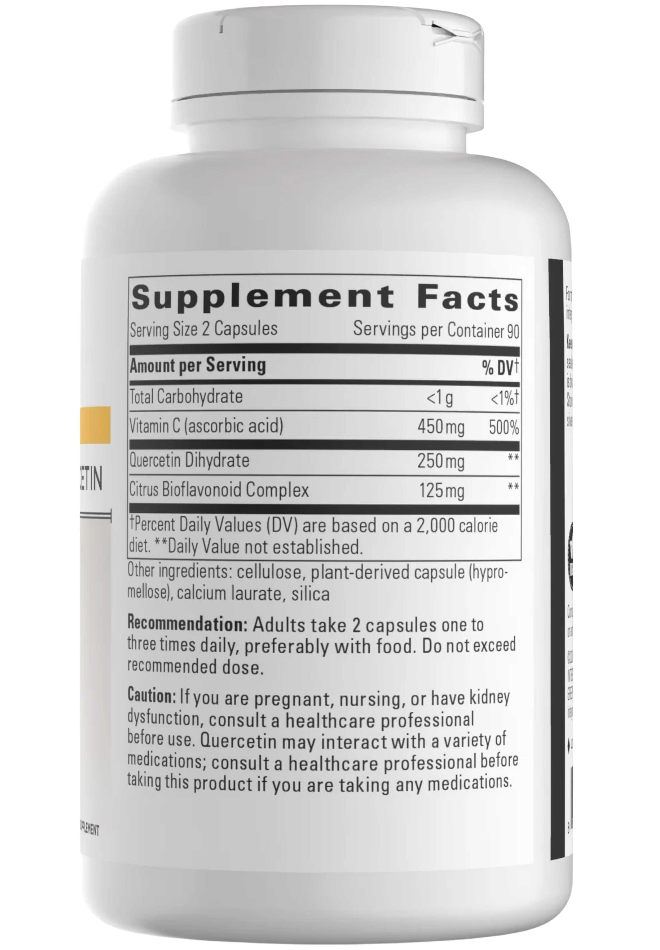 Integrative Therapeutics Vitamin C with Quercetin Ingredients