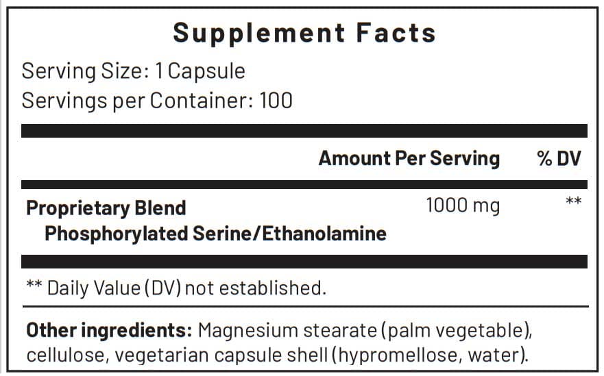 InterPlexus Seriphos Ingredients 