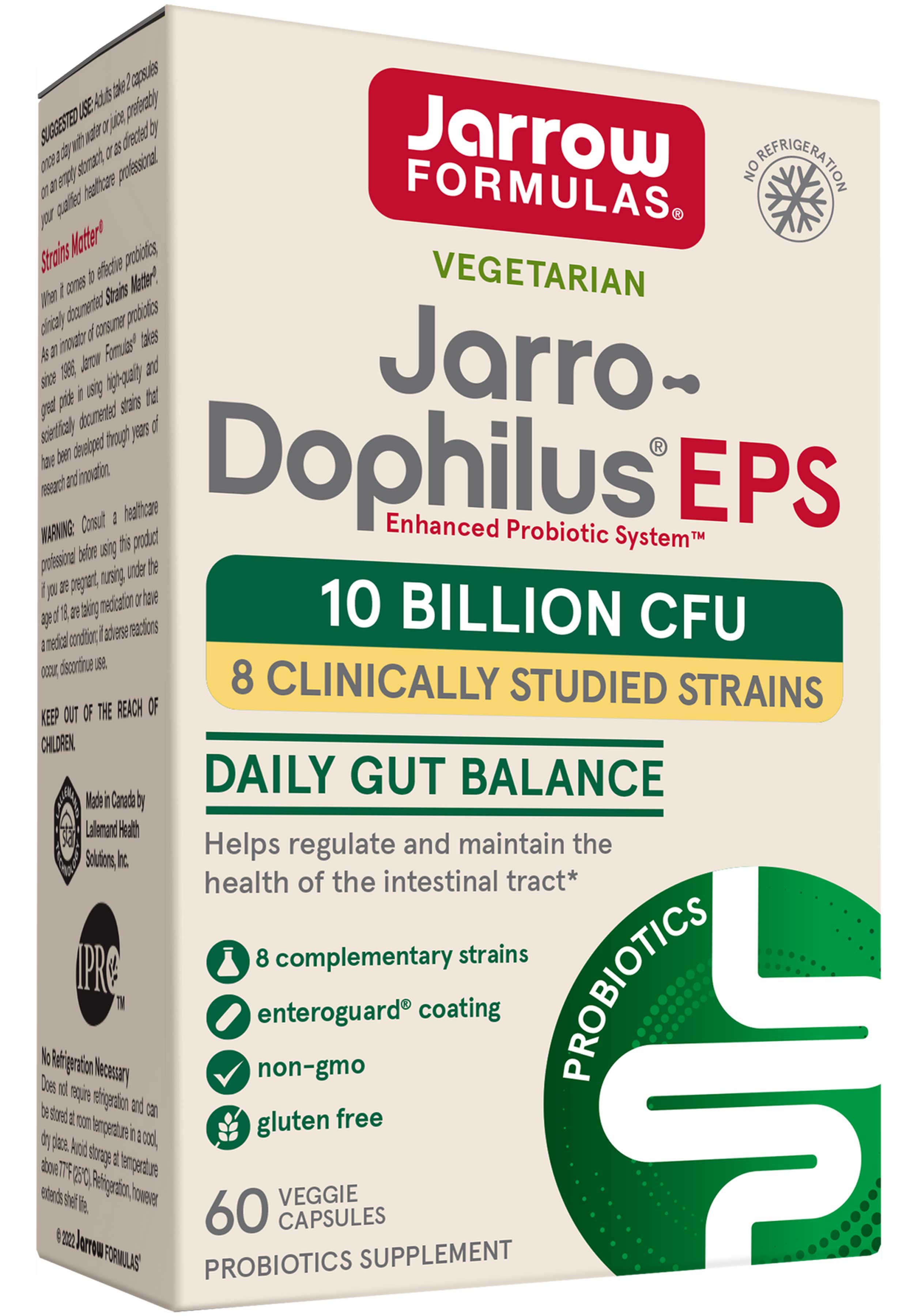 Jarrow Formulas Jarro-Dophilus EPS 10 Billion CFU (Formerly EPS 5 Billion)