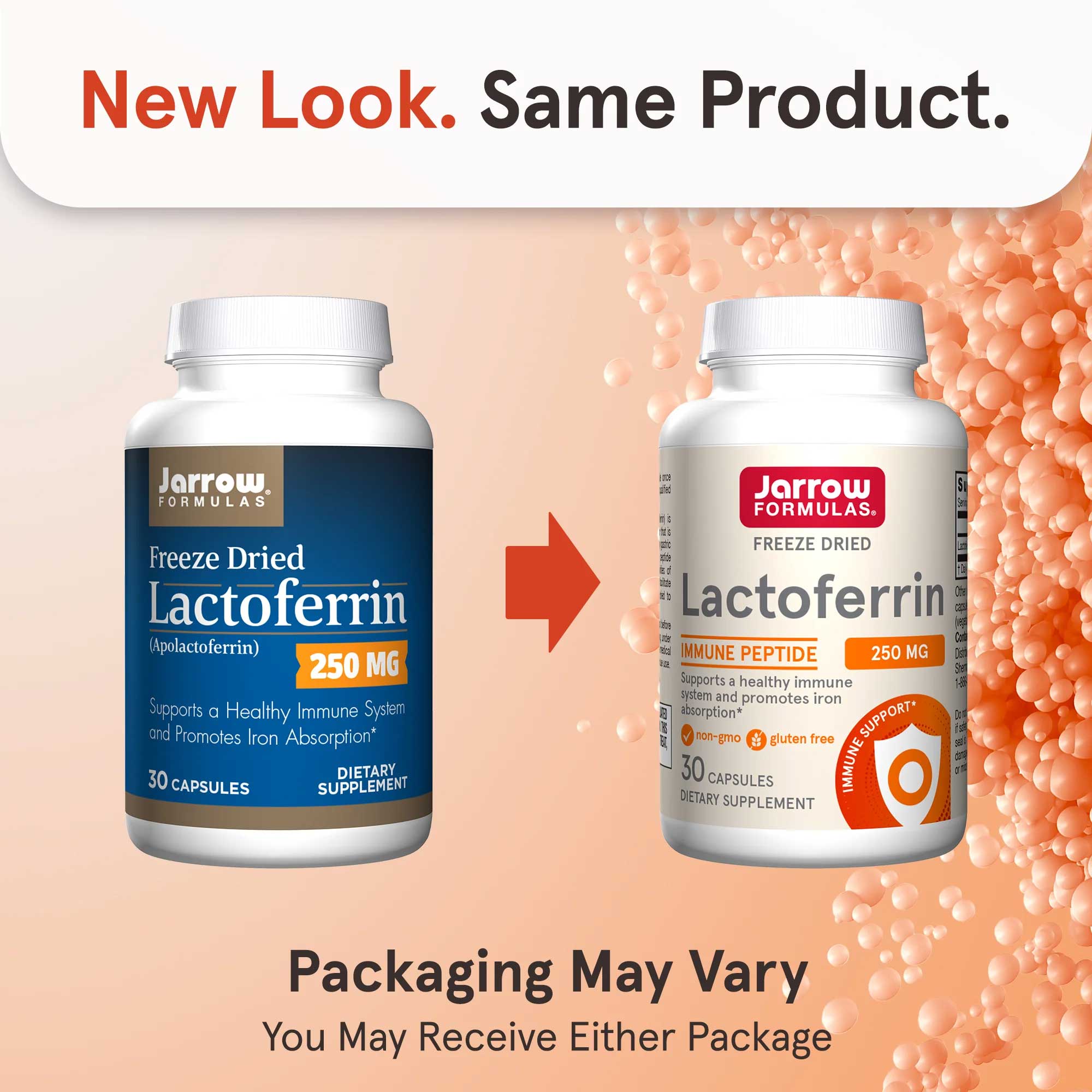 Jarrow Formulas Lactoferrin 250 mg New Look