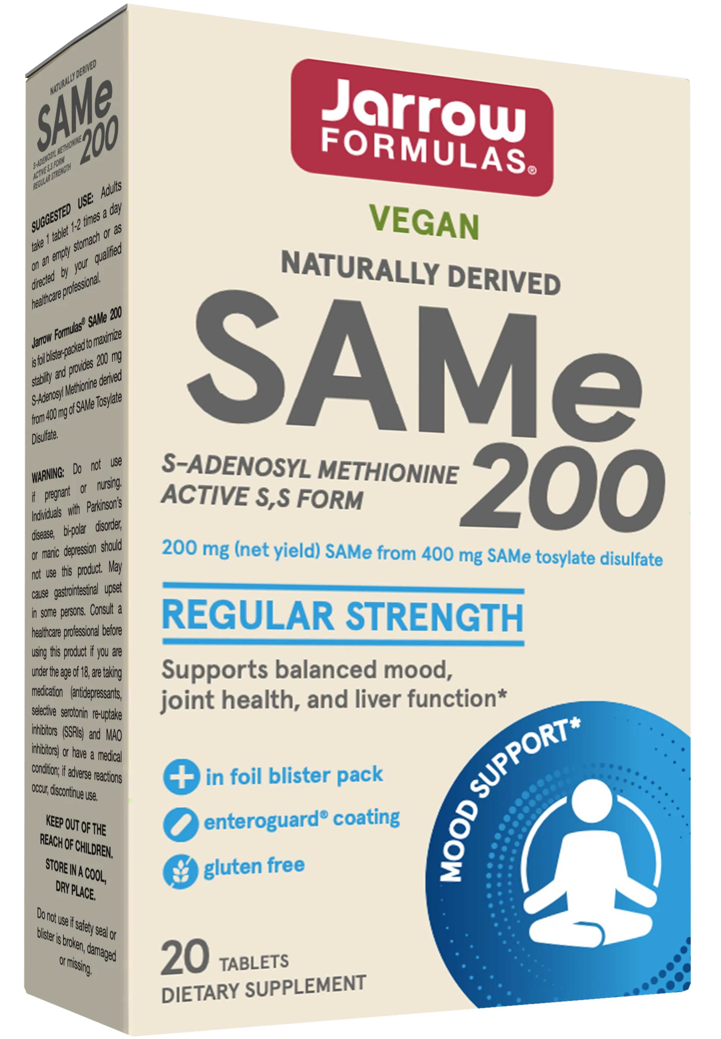Jarrow Formulas SAMe 200 mg