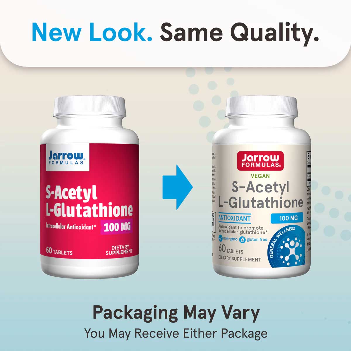 Jarrow Formulas S-Acetyl L-Glutathione 100 mg New Look