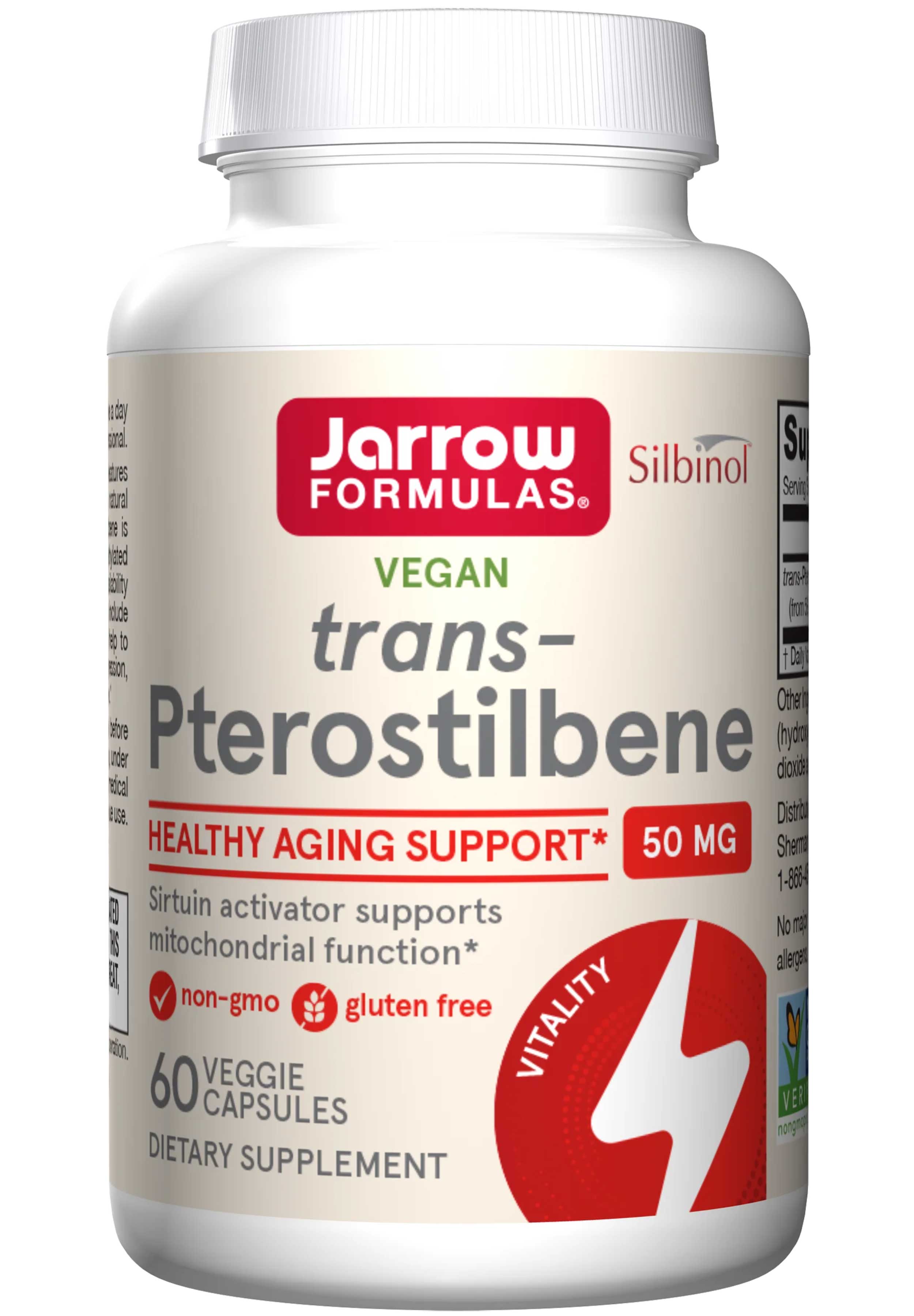 Jarrow Formulas trans-Pterostilbene 50 mg