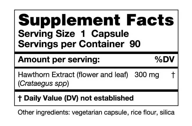 Karuna Health Hawthorn Ingredients