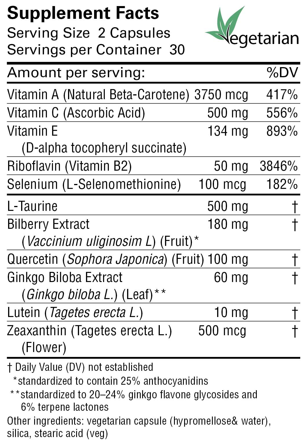 Karuna Health OcuPlus Ingredients