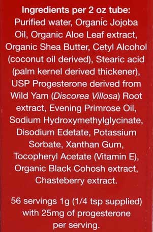 Karuna Health Progesterone Plus Ingredients