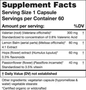 Karuna Health Sleep Formula Ingredients