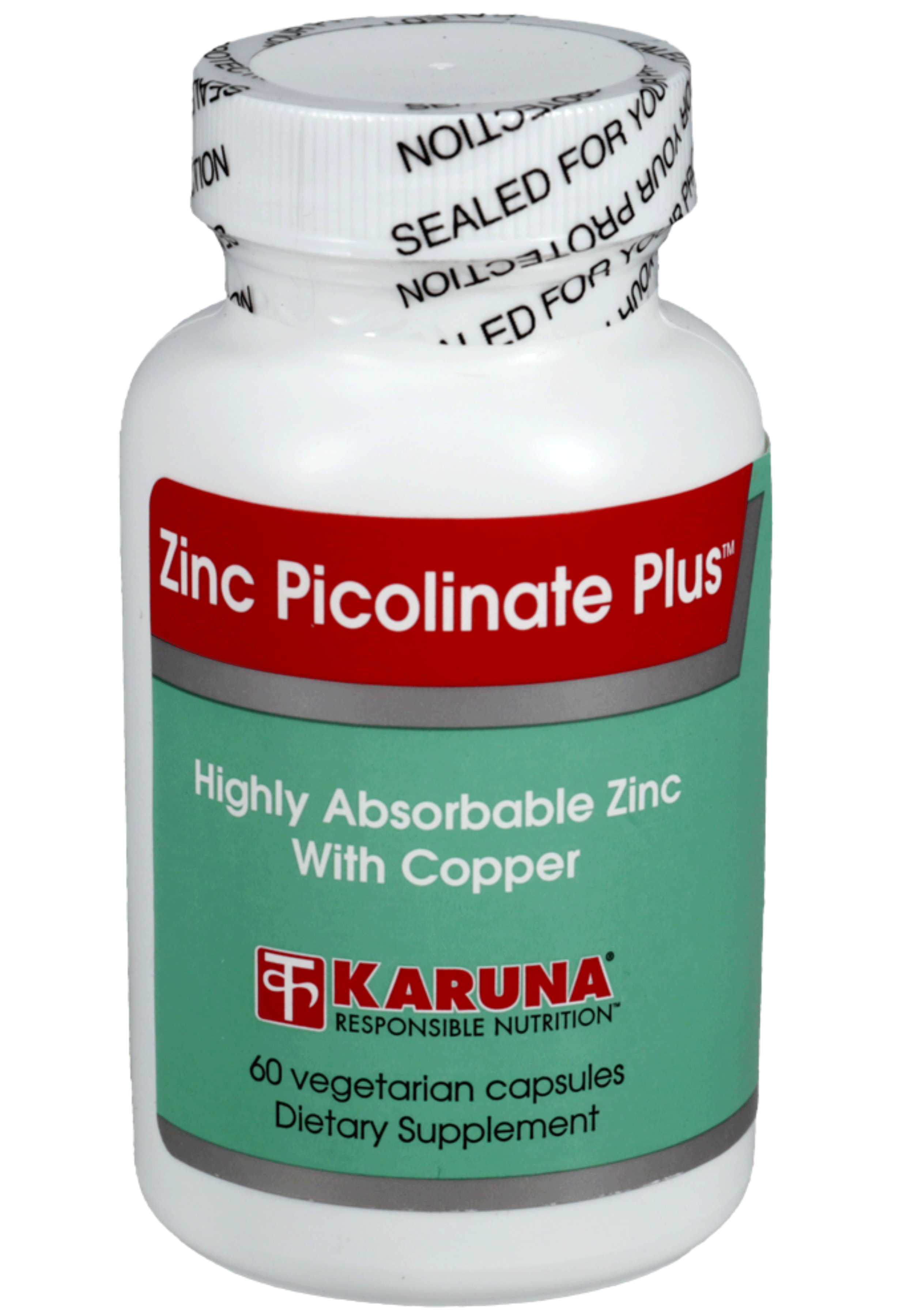 Karuna Health Zinc Picolinate Plus With Copper 25 mg