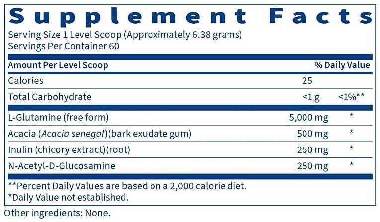 Klaire Labs GastroThera Powder Ingredients 