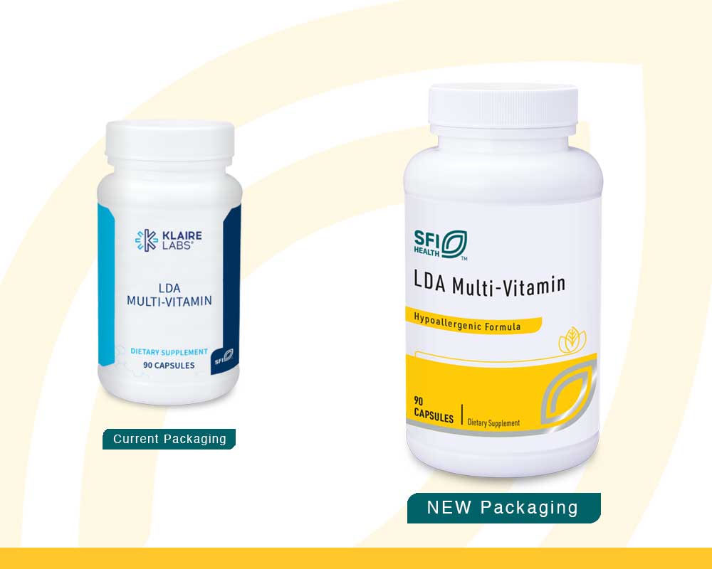 Klaire Labs LDA Multi-Vitamin New Look
