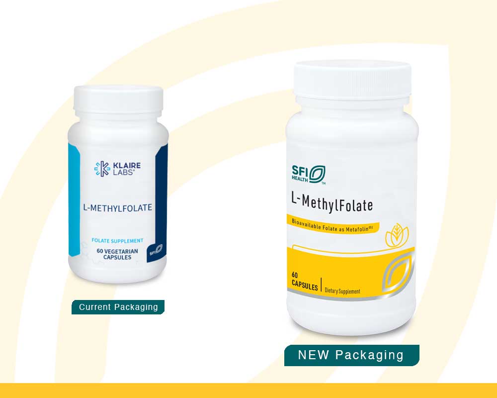 Klaire Labs L-Methylfolate New Look