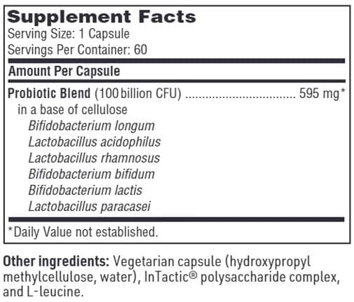 Klaire Labs Ther-Biotic® Leaky Gut (Factor 6) Ingredients