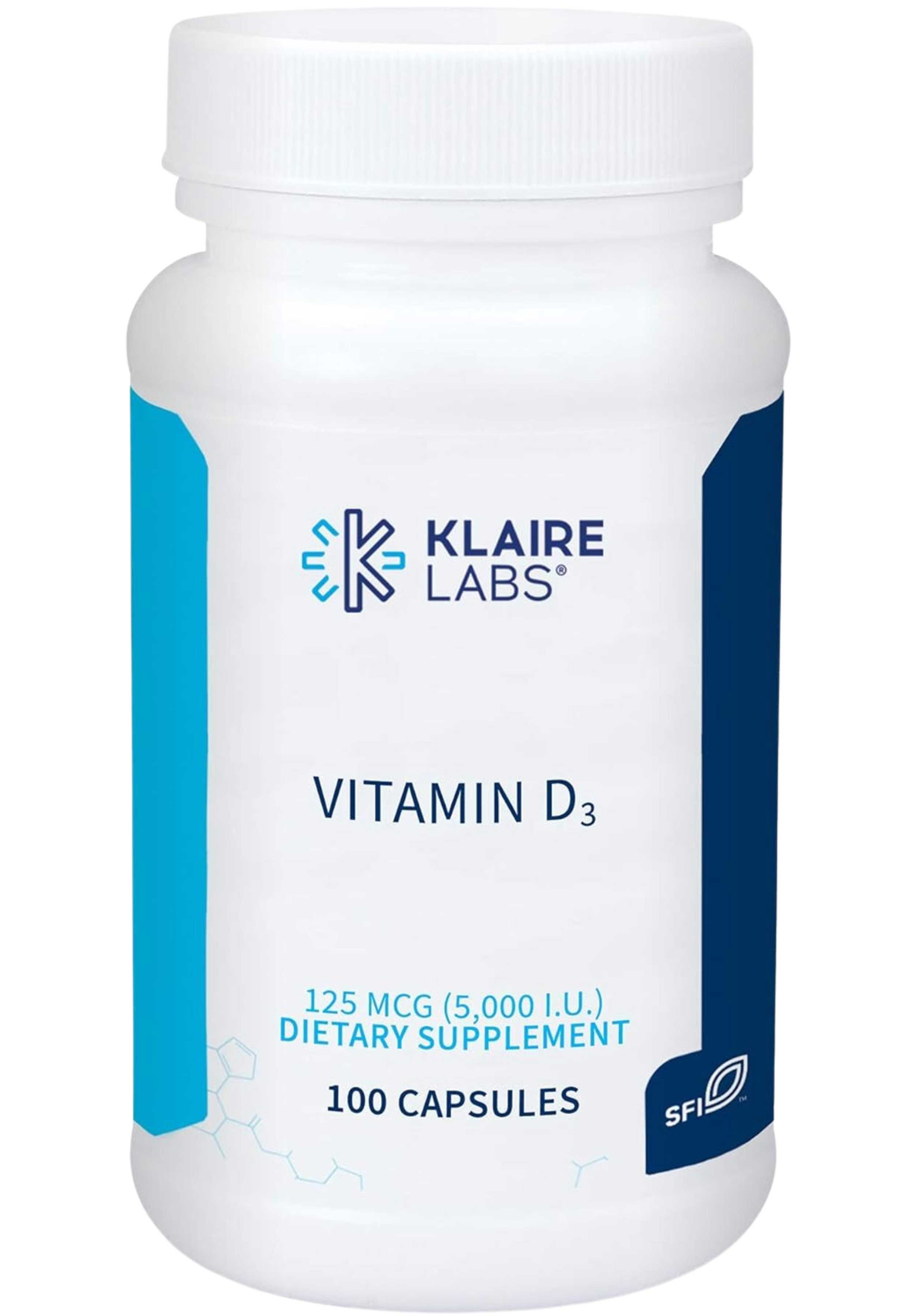 Klaire Labs Vitamin D3 (5000 IU)