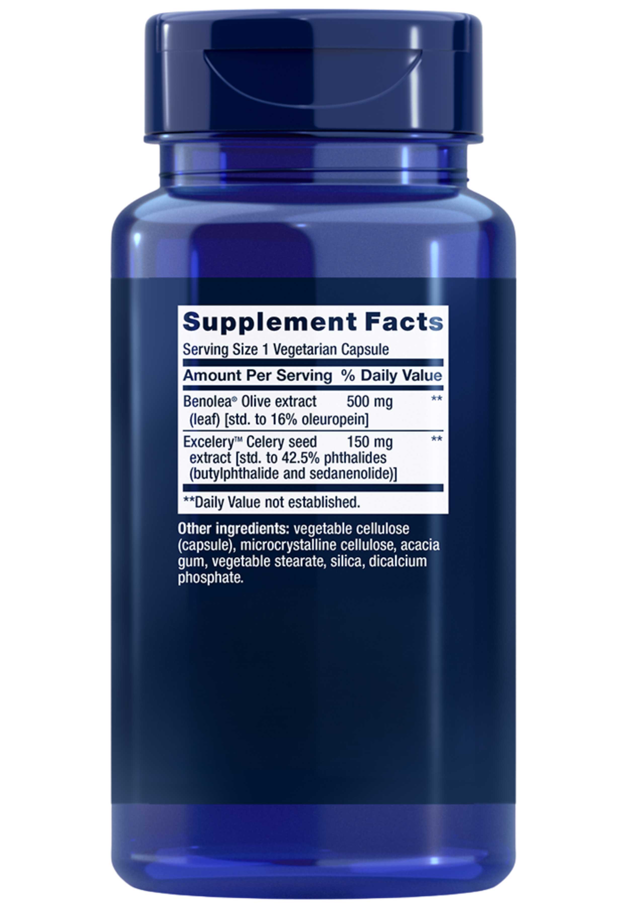 Life Extension Advanced Olive Leaf Vascular Support Ingredients