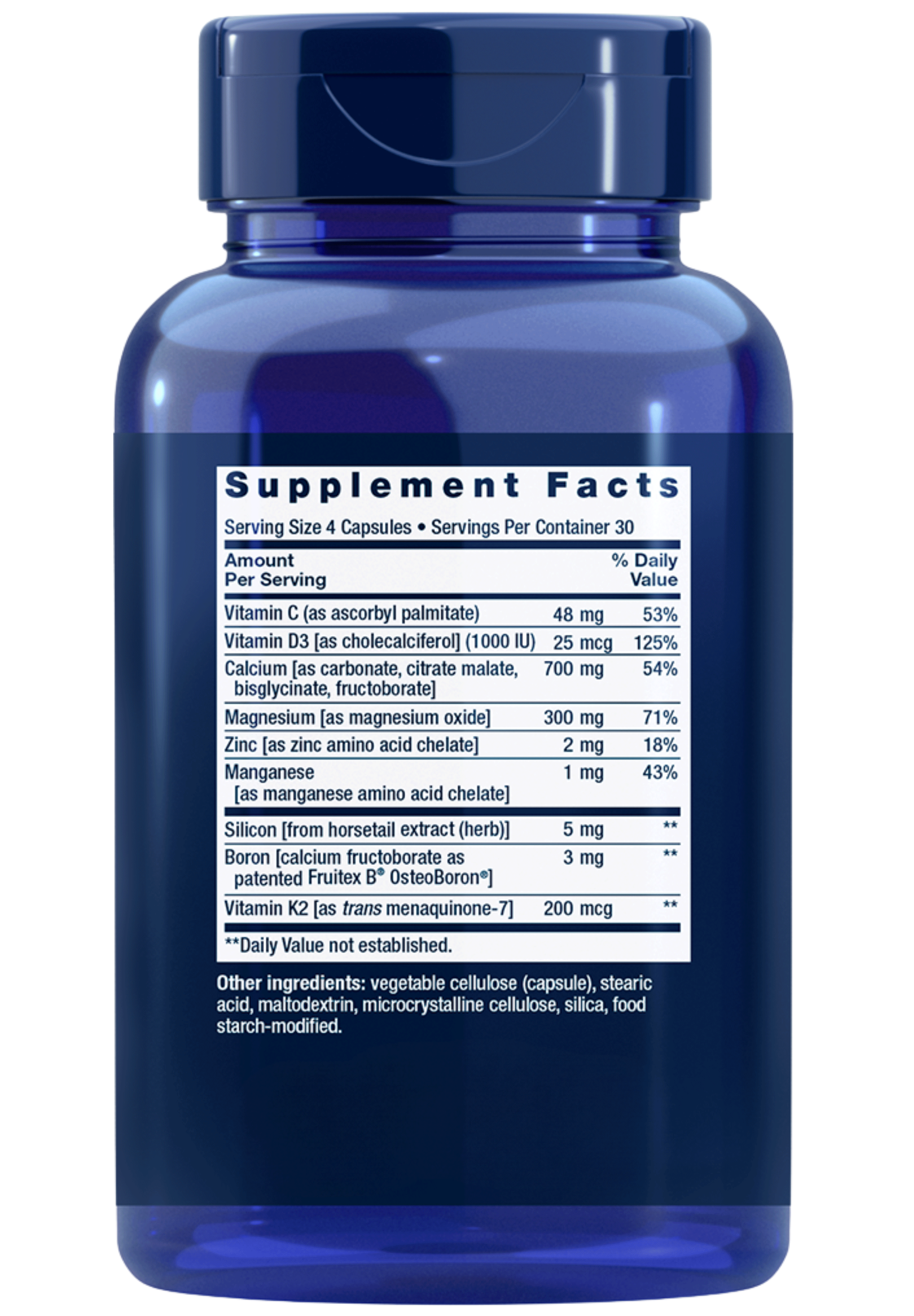 Life Extension Bone Restore with Vitamin K2 Ingredients