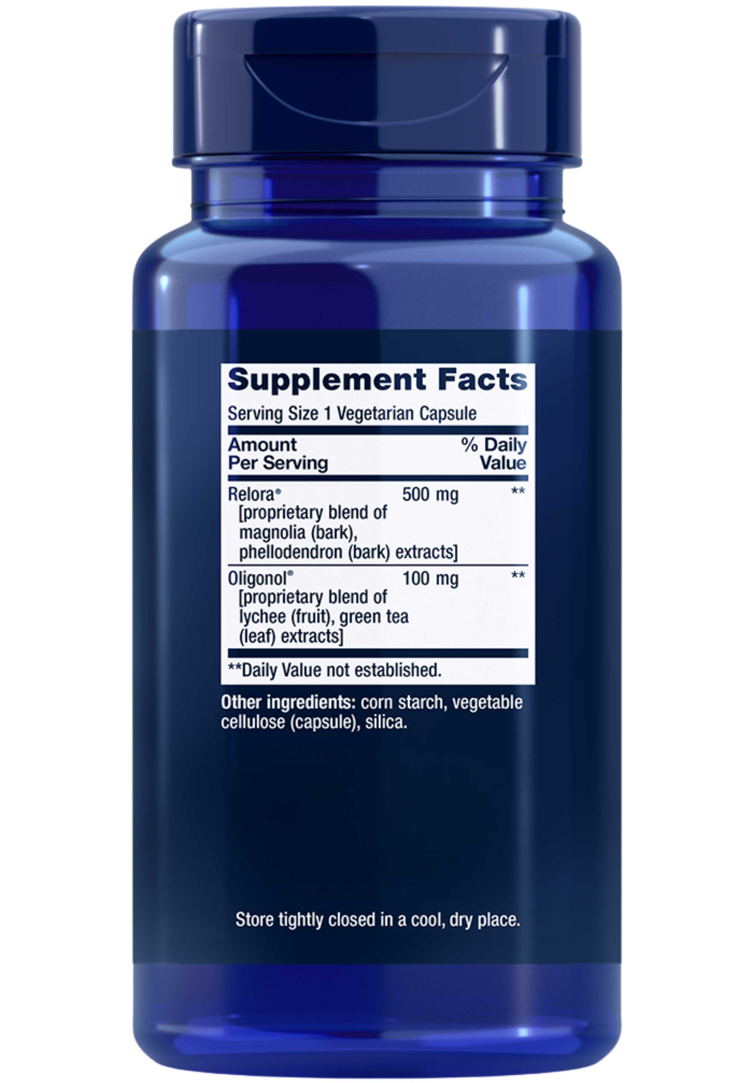 Life Extension Cortisol-Stress Balance Ingredients