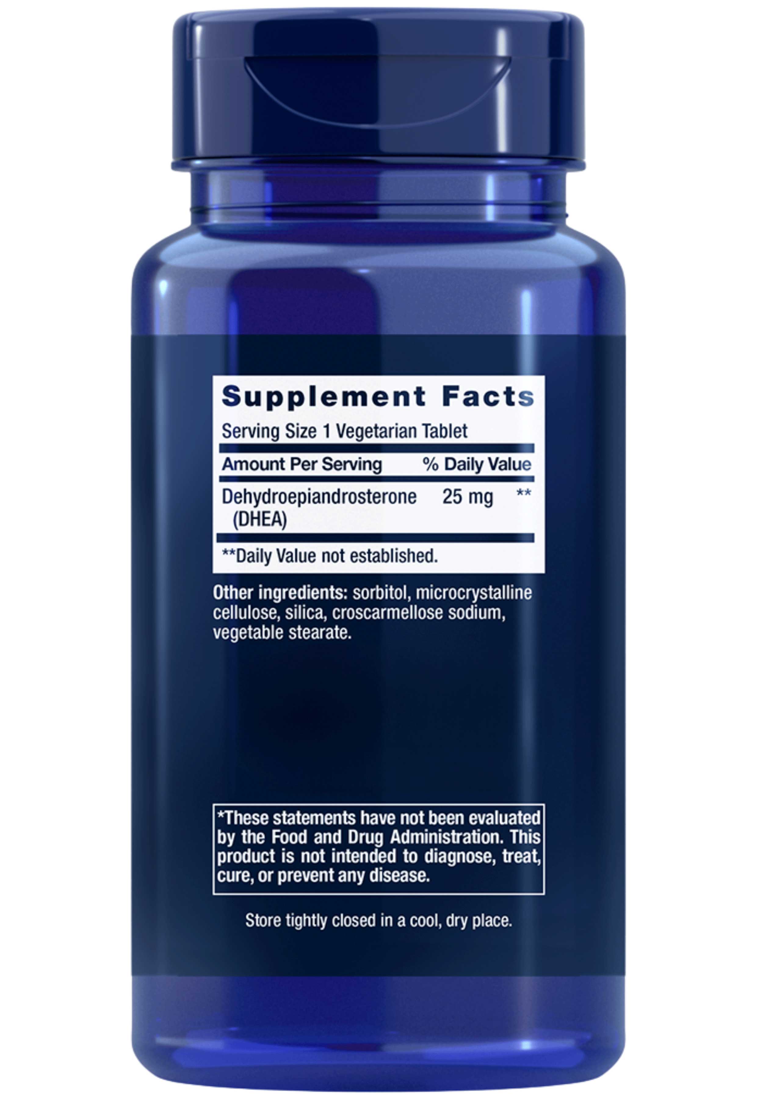 Life Extension DHEA Ingredients
