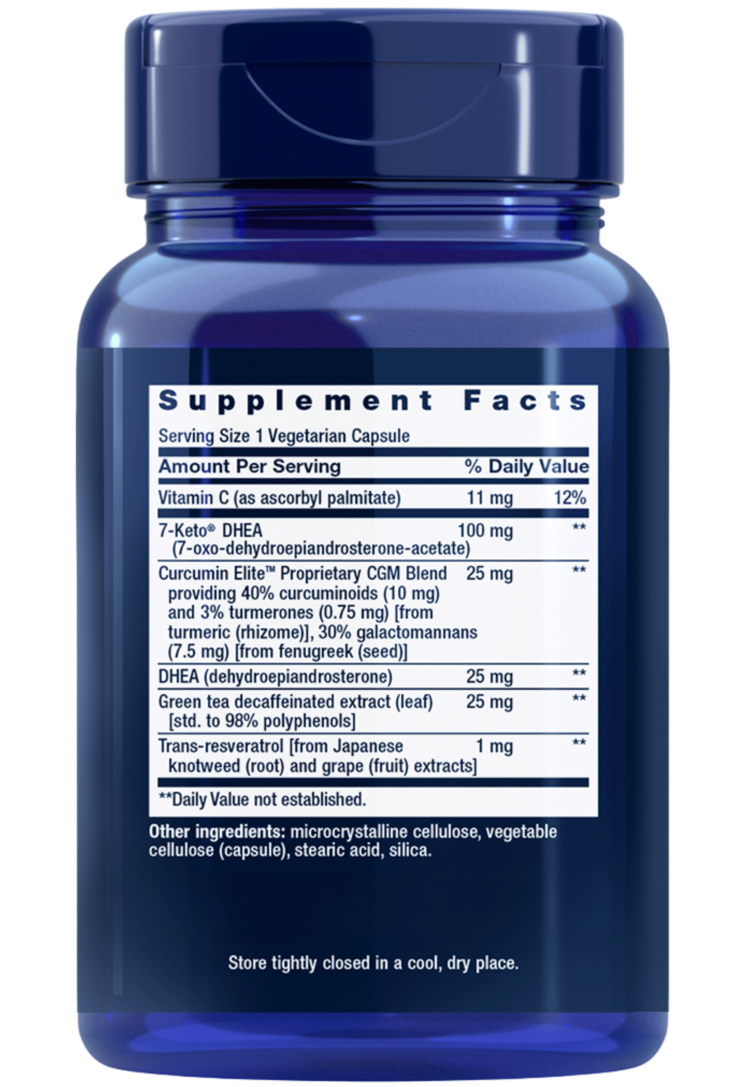 Life Extension DHEA Complete Ingredients