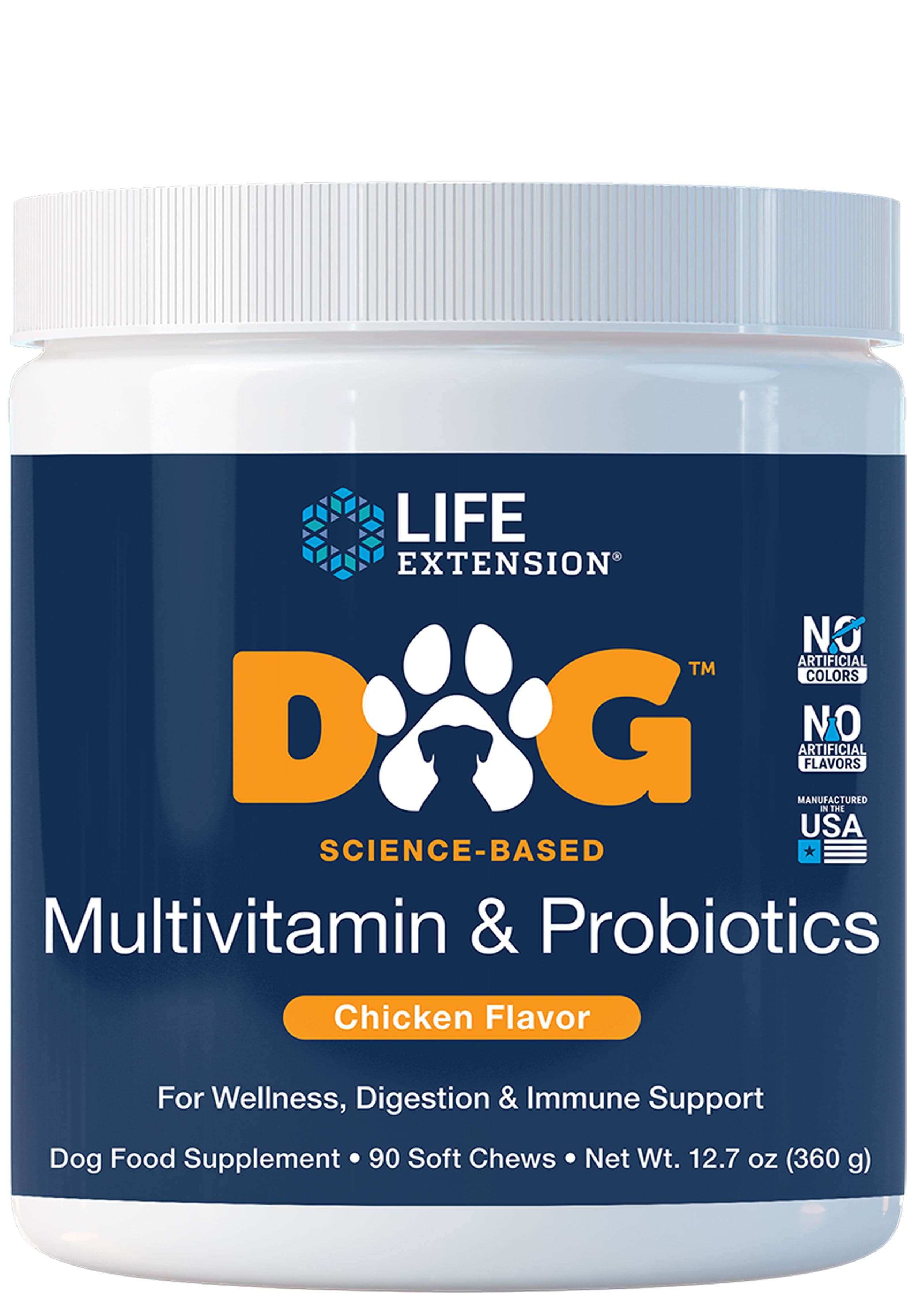 Life Extension DOG Multivitamin & Probiotics