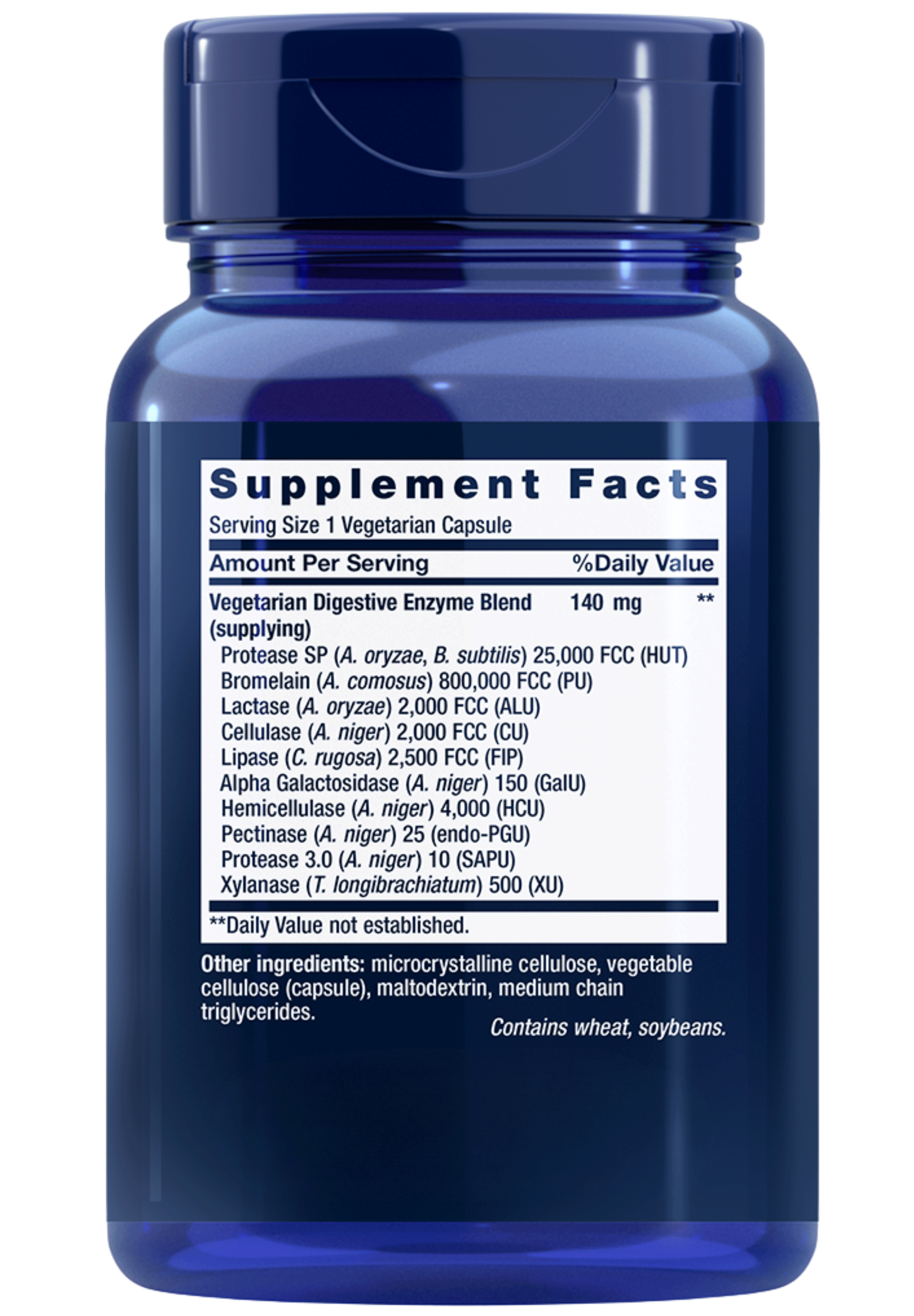 Life Extension Enhanced Super Digestive Enzymes Ingredients