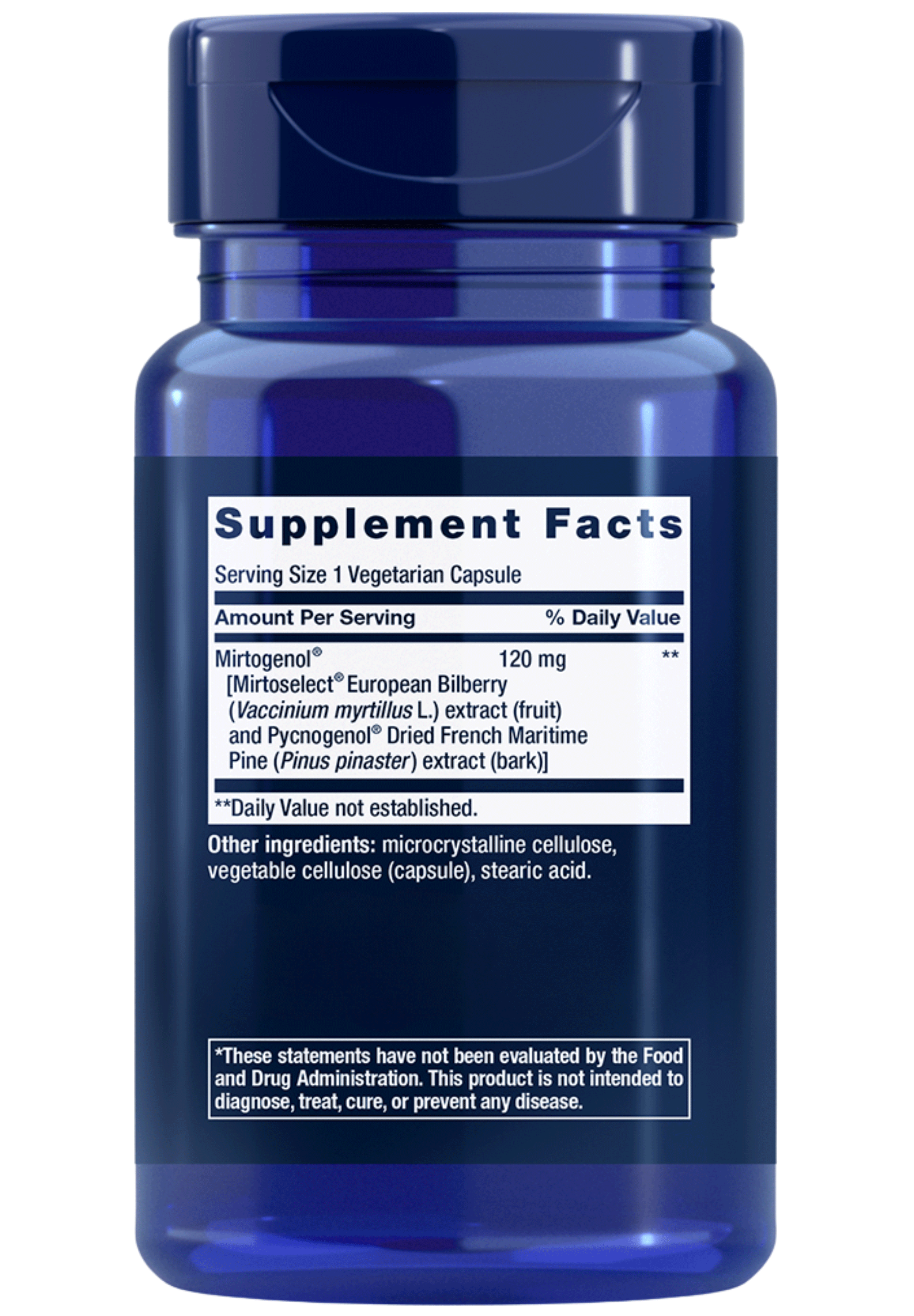 Life Extension Eye Pressure Support with Mirtogenol Ingredients