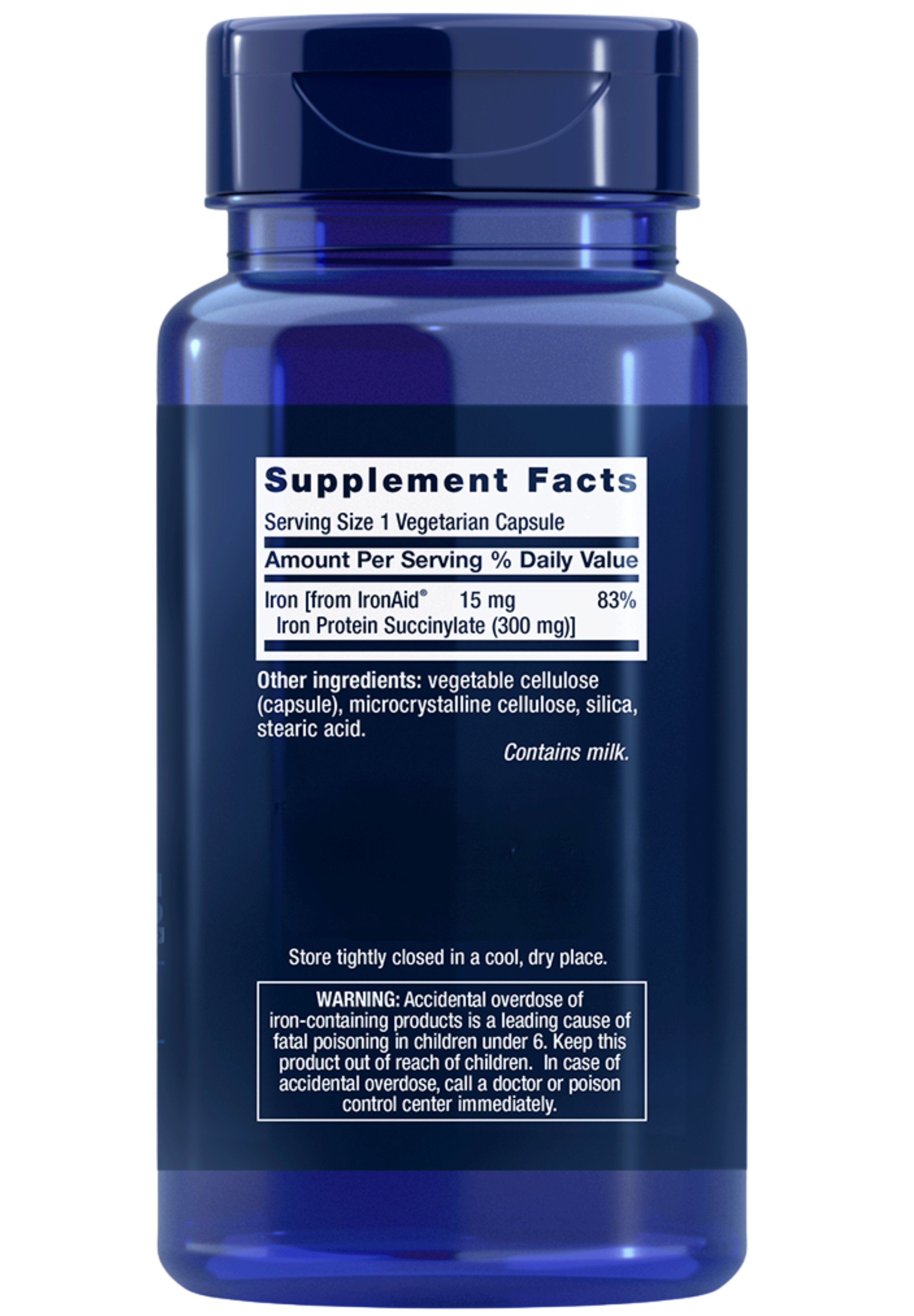 Life Extension Iron Protein Plus Ingredients