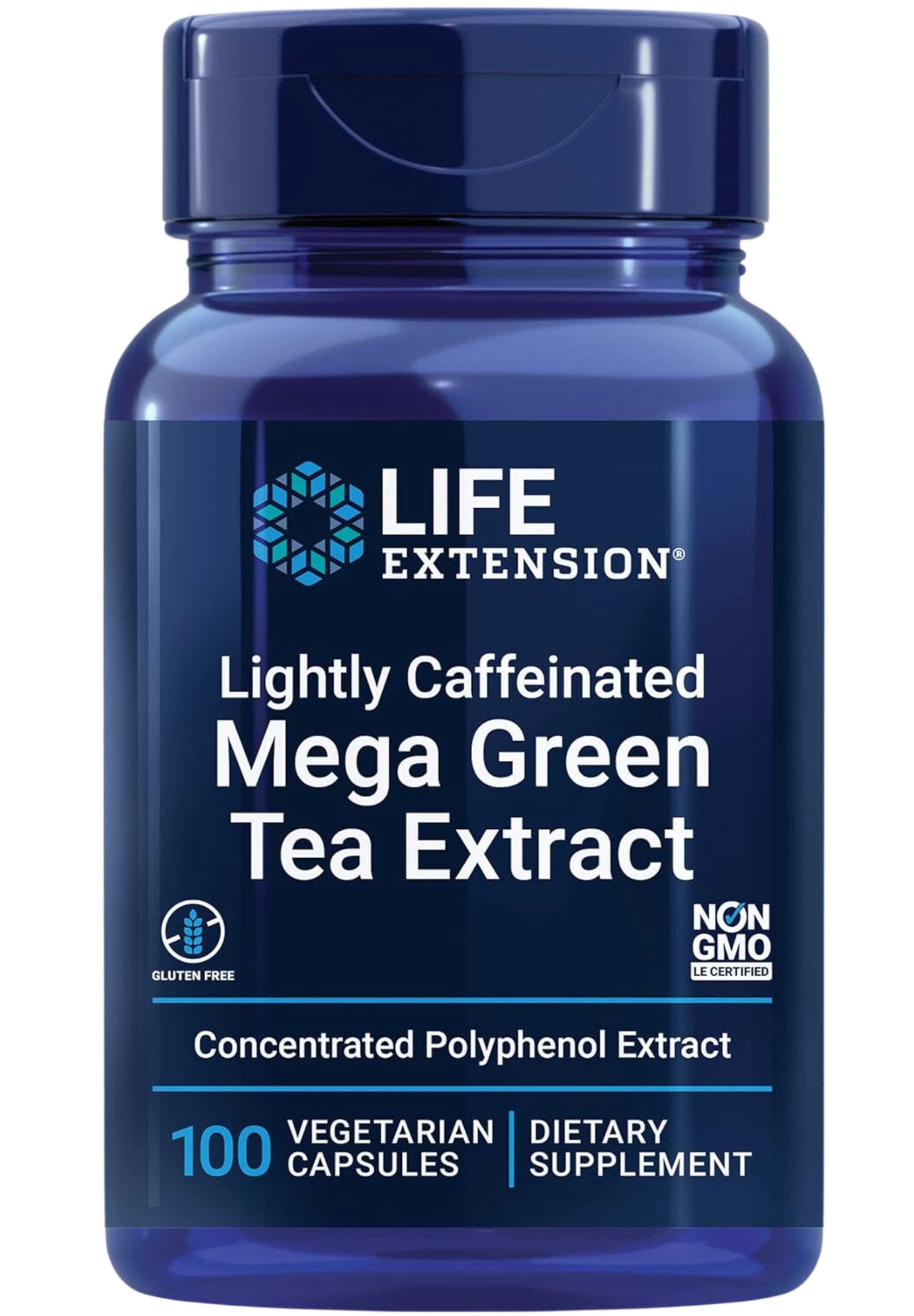 Life Extension Lightly Caffeinated Mega Green Tea Extract