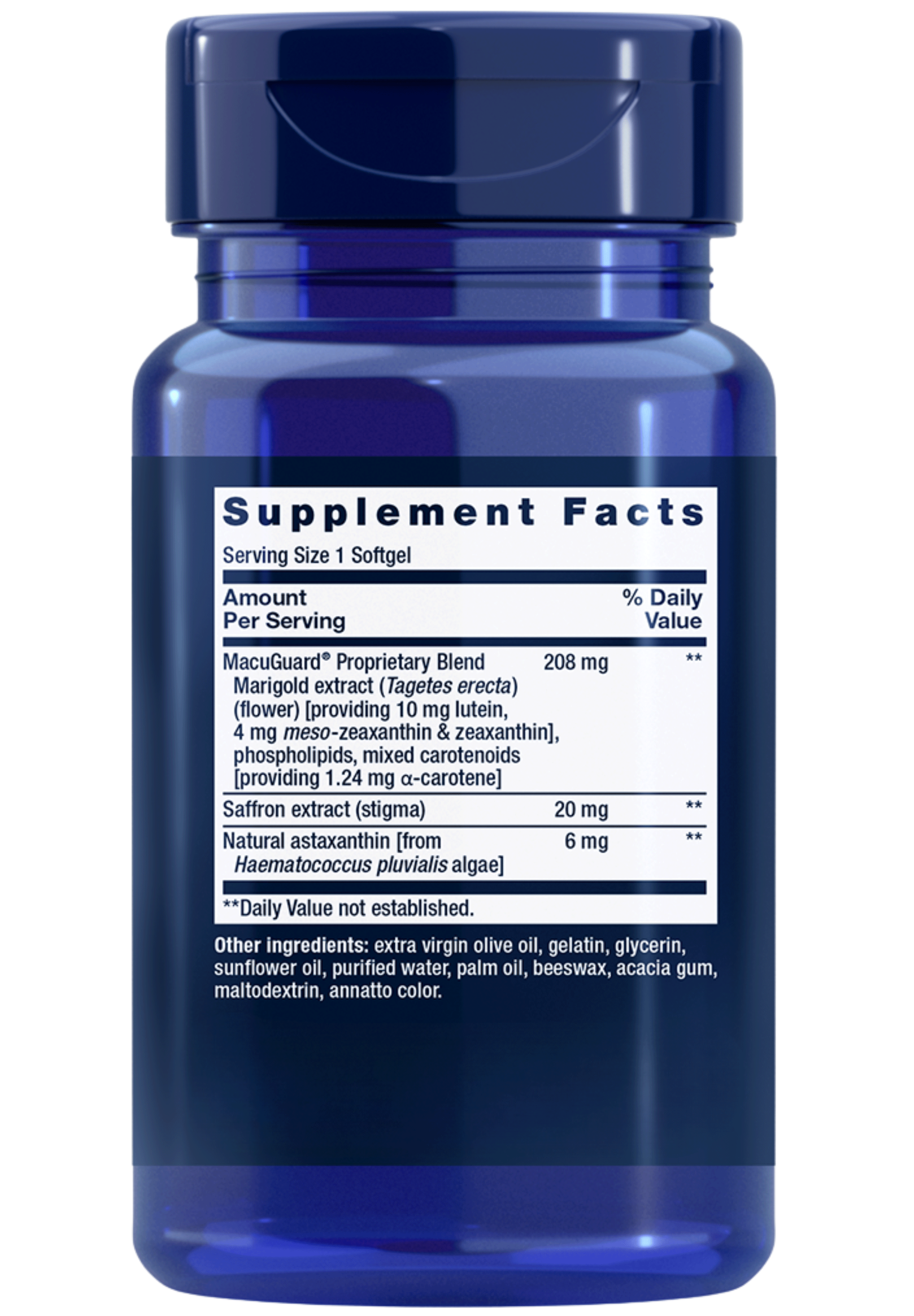 Life Extension MacuGuard Ocular Support with Saffron Ingredients