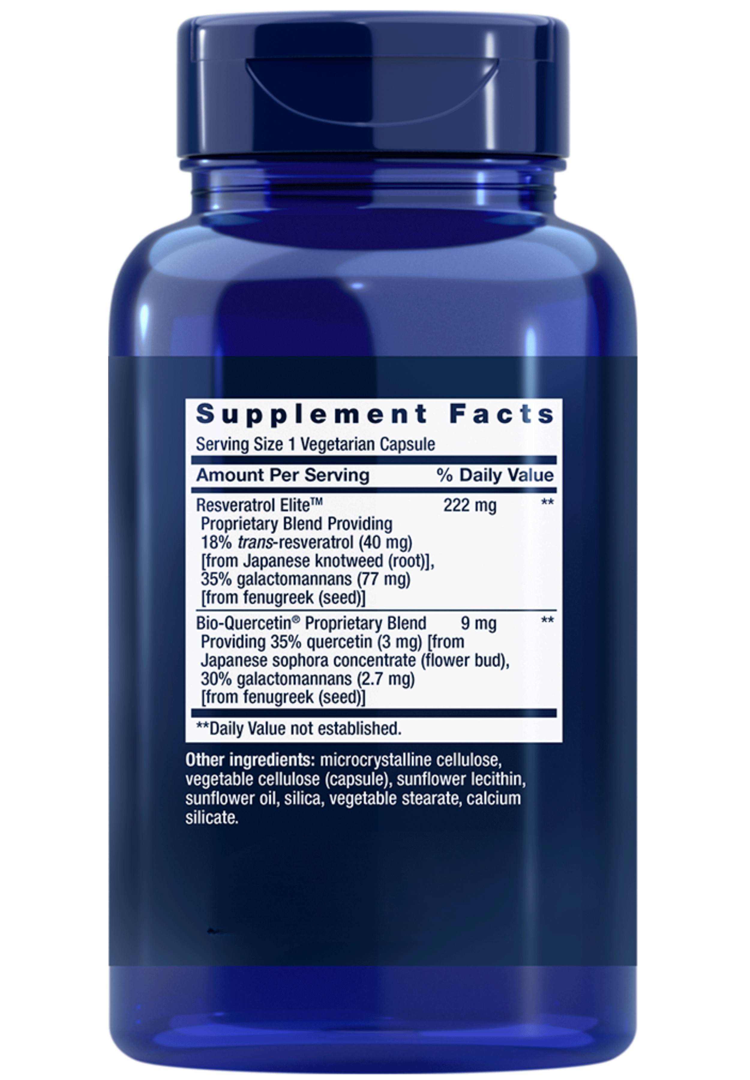 Life Extension Optimized Resveratrol Elite Ingredients