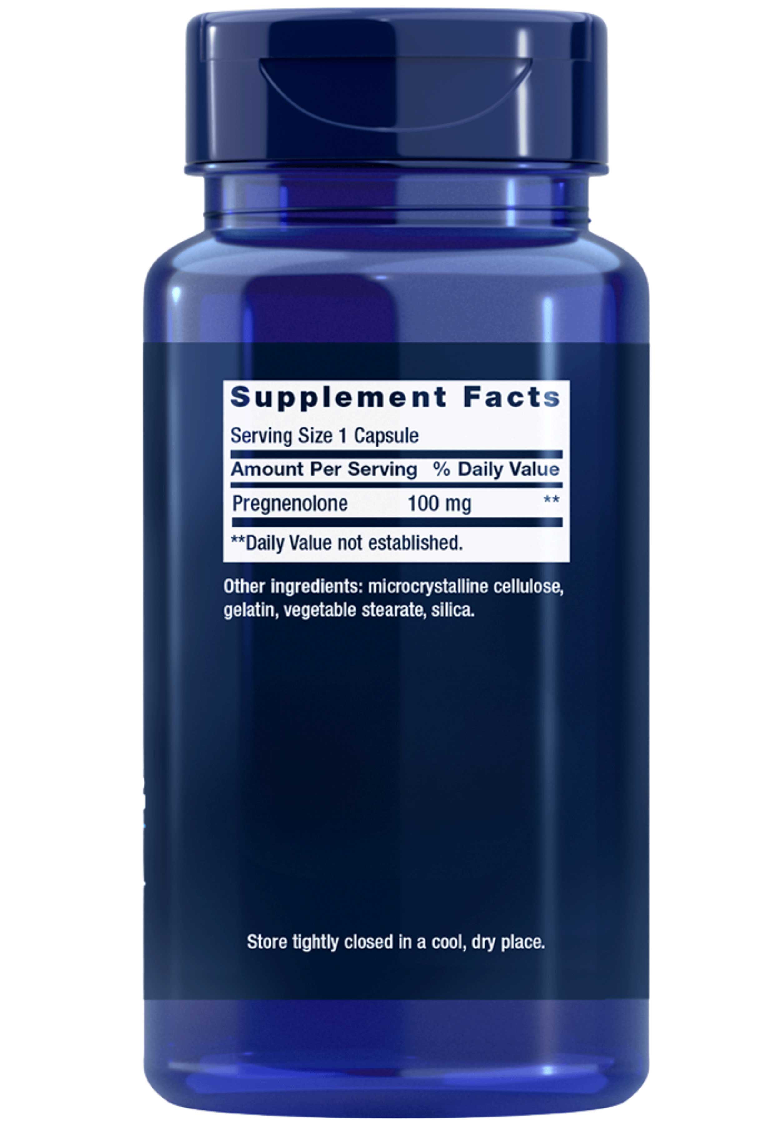 Life Extension Pregnenolone Ingredients