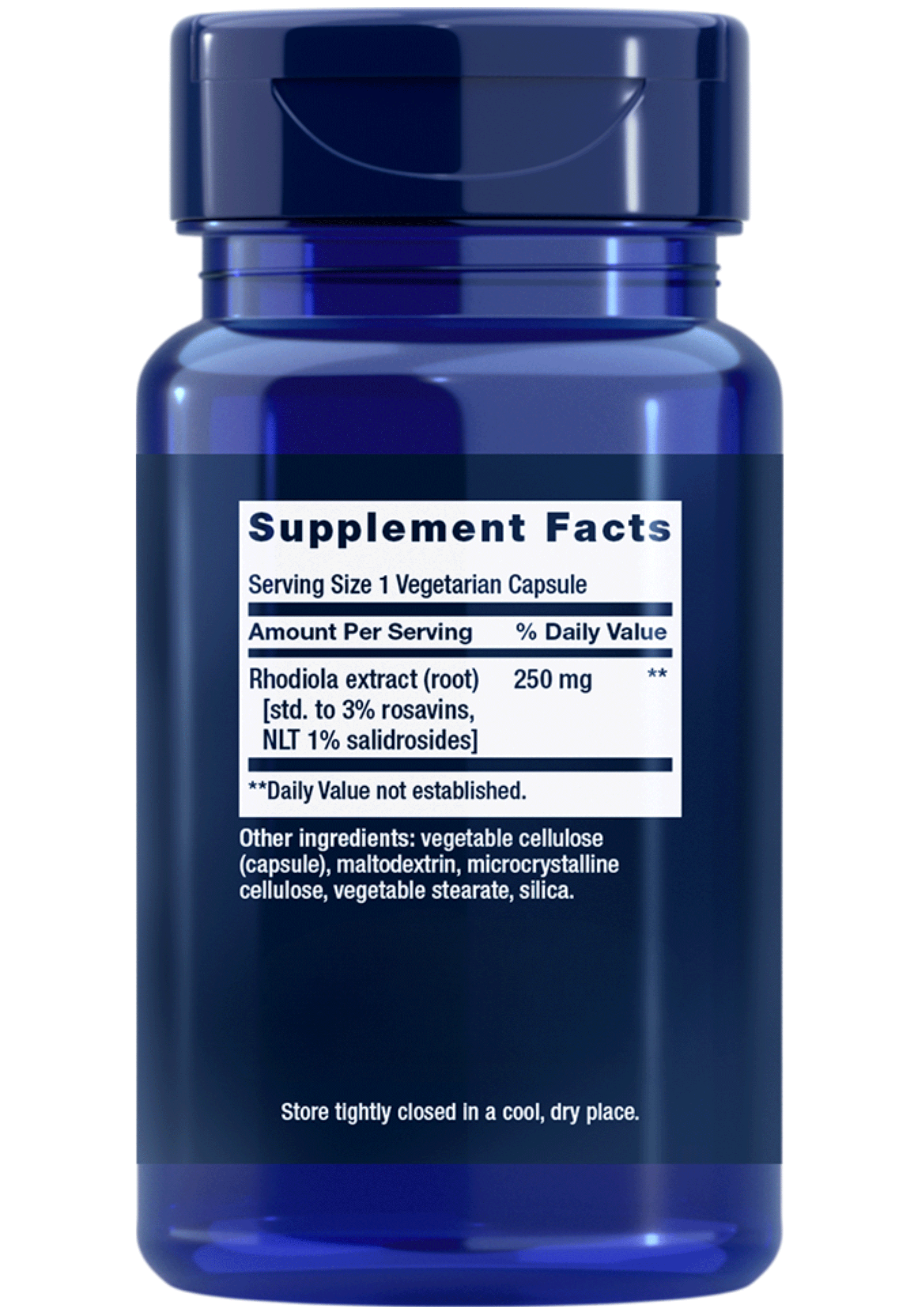 Life Extension Rhodiola Extract Ingredients