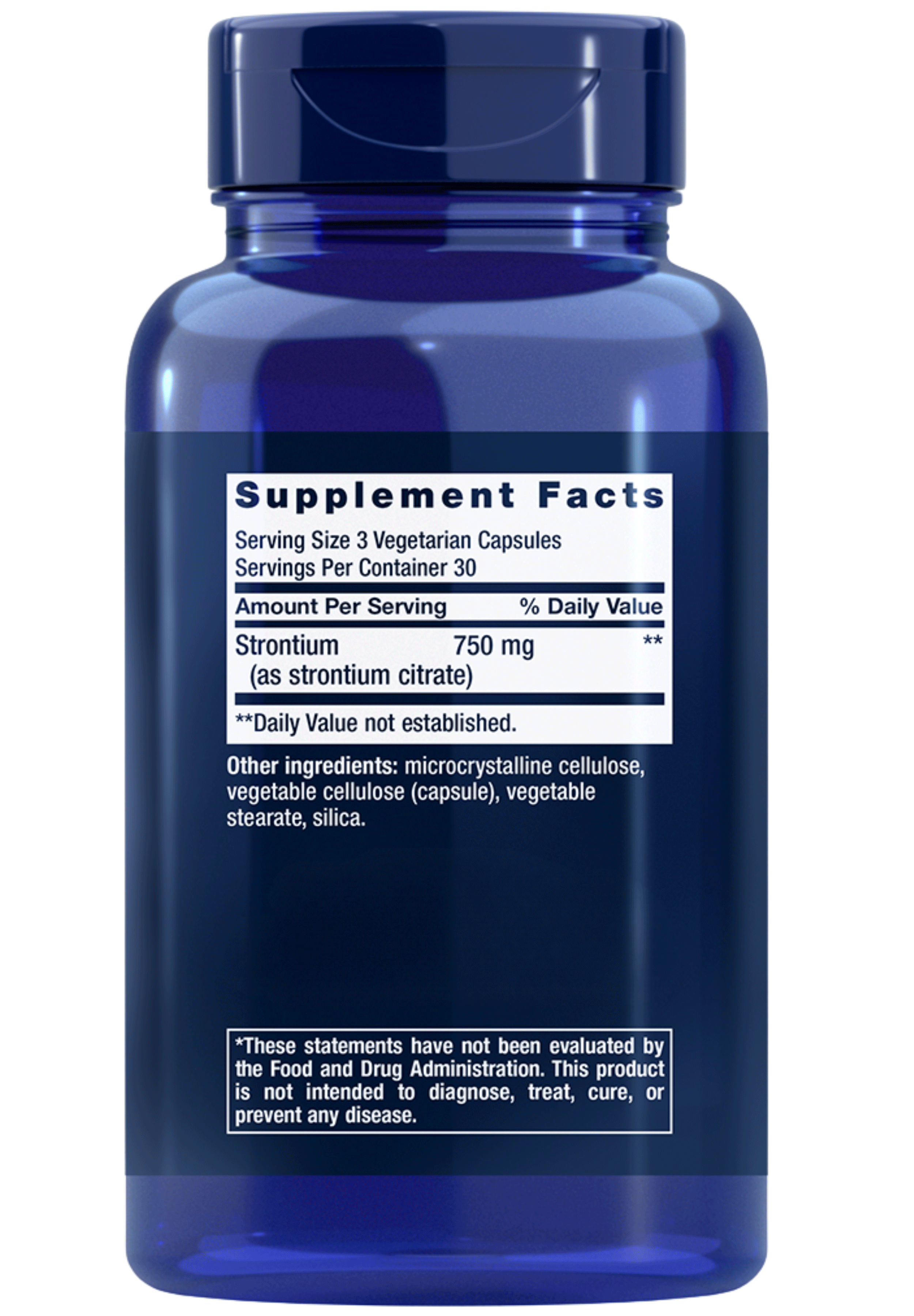 Life Extension Strontium Caps Ingredients