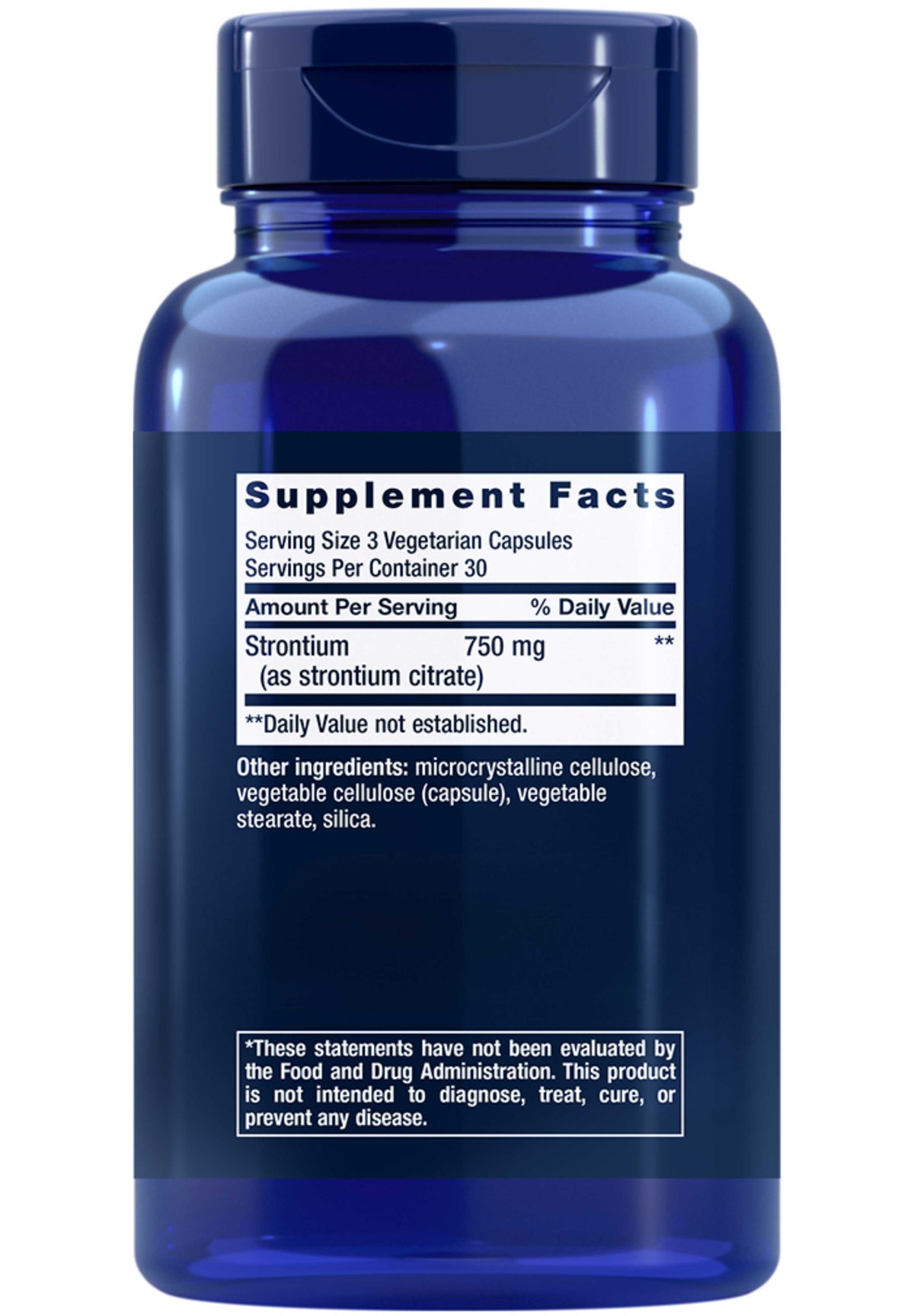 Life Extension Strontium Caps Ingredients