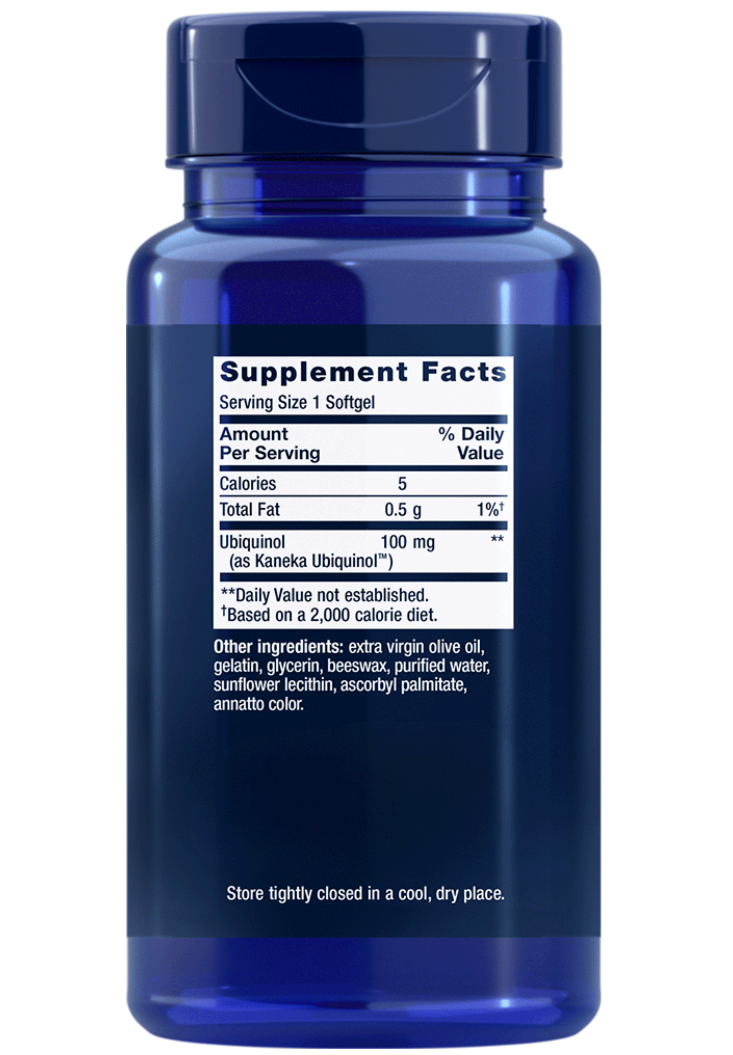 Life Extension Super Ubiquinol CoQ10 Ingredients