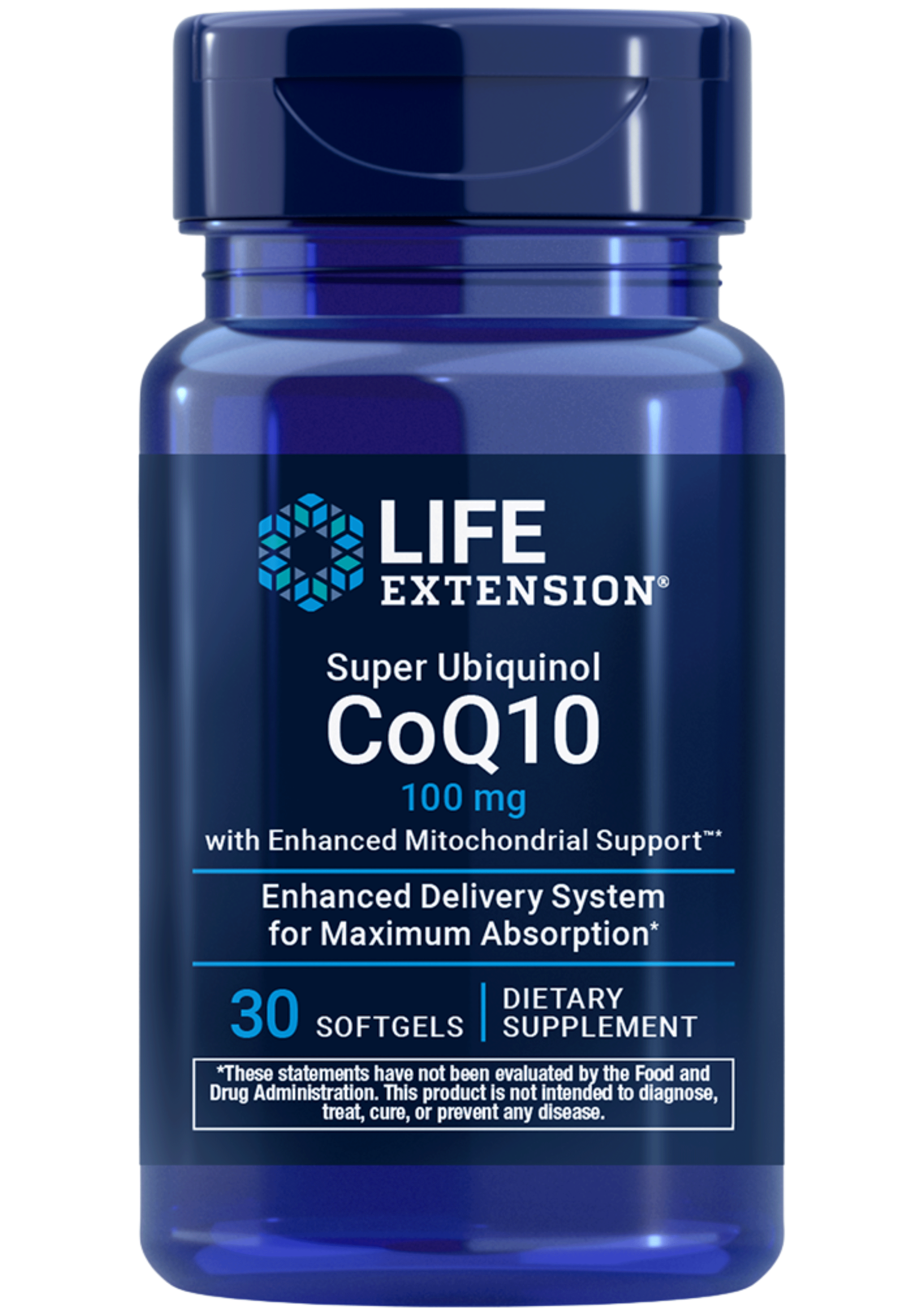 Life Extension Super Ubiquinol CoQ10 with Enhanced Mitochondrial Support