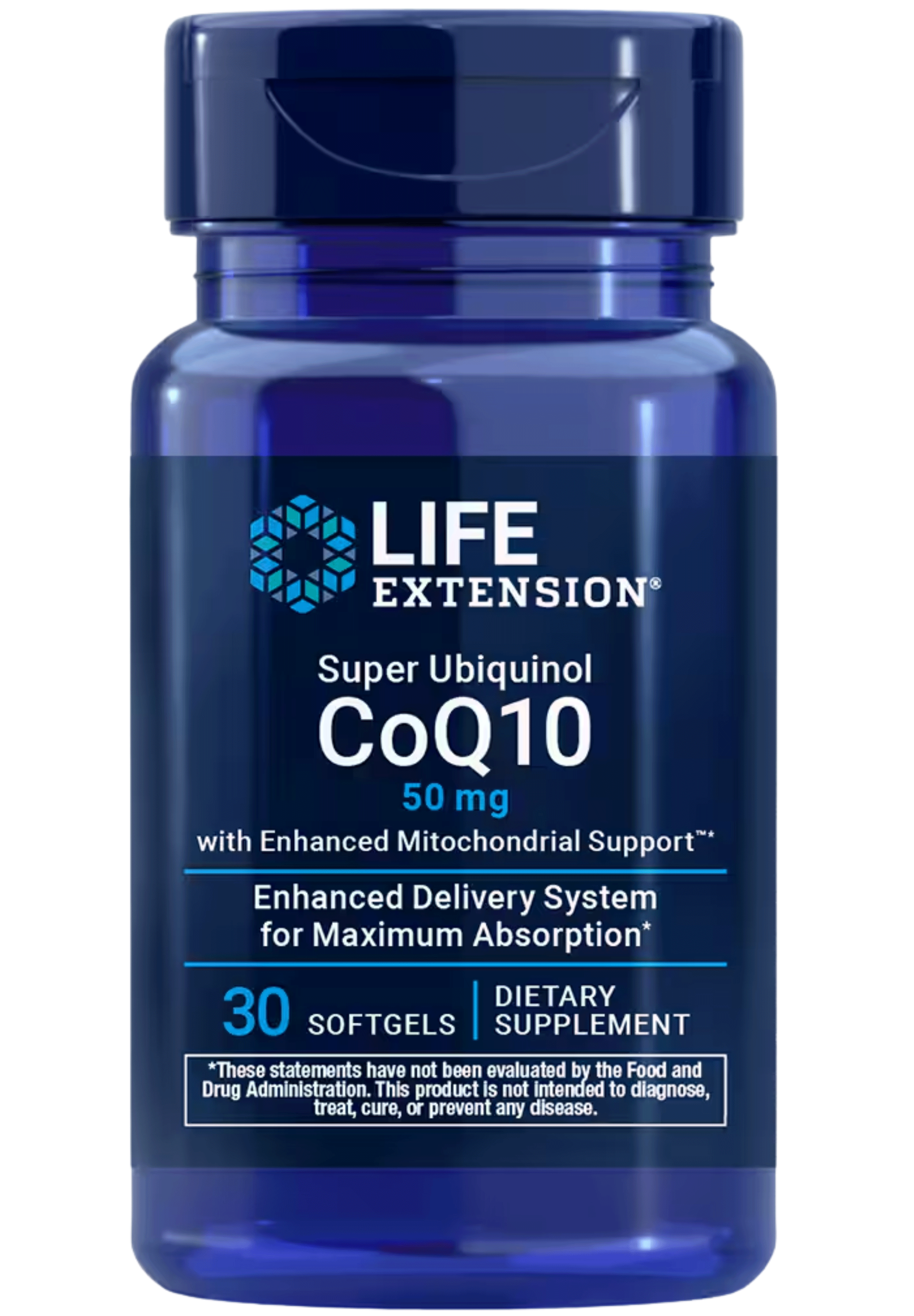 Life Extension Super Ubiquinol CoQ10 with Enhanced Mitochondrial Support