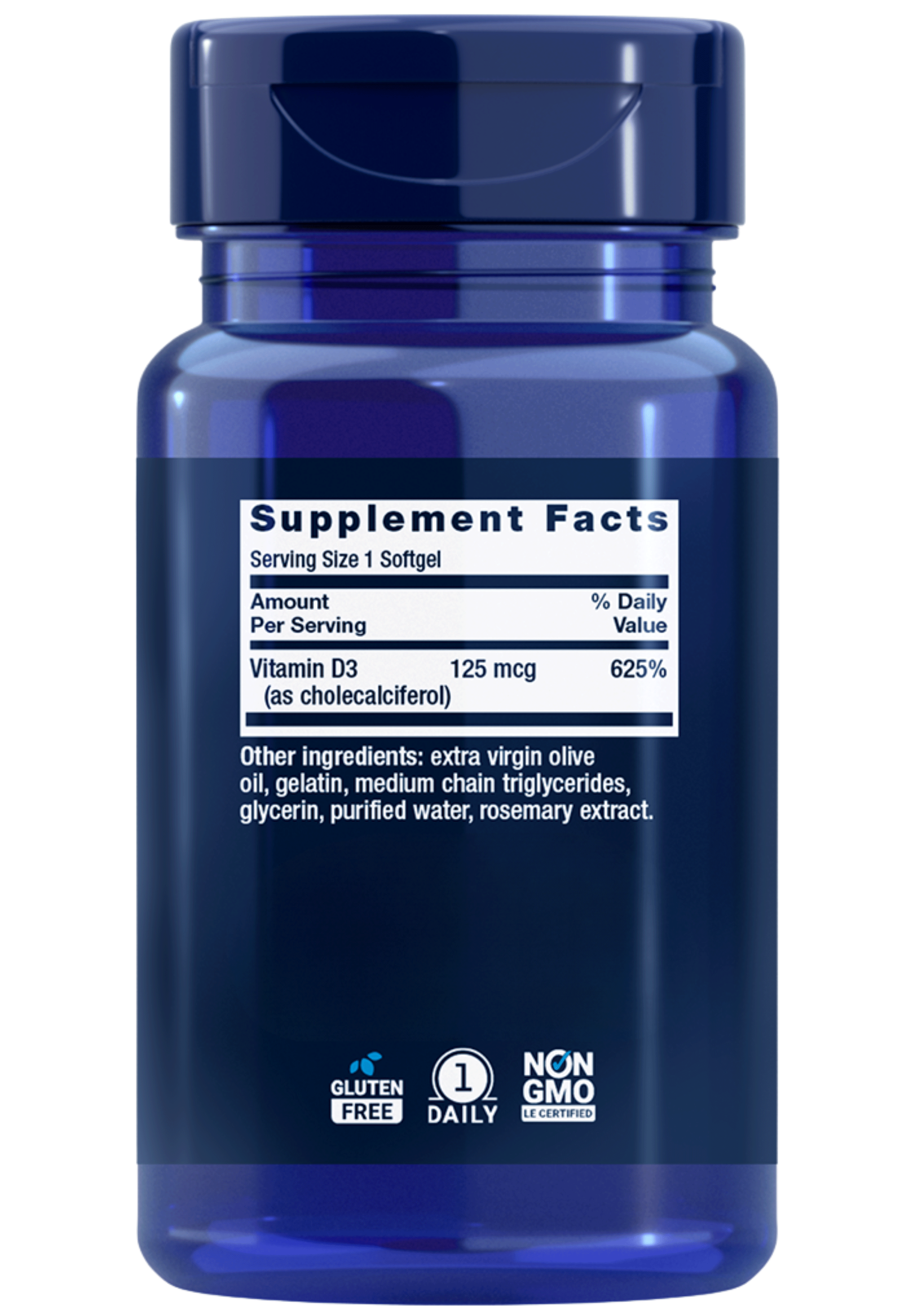 Life Extension Vitamin D3 Ingredients