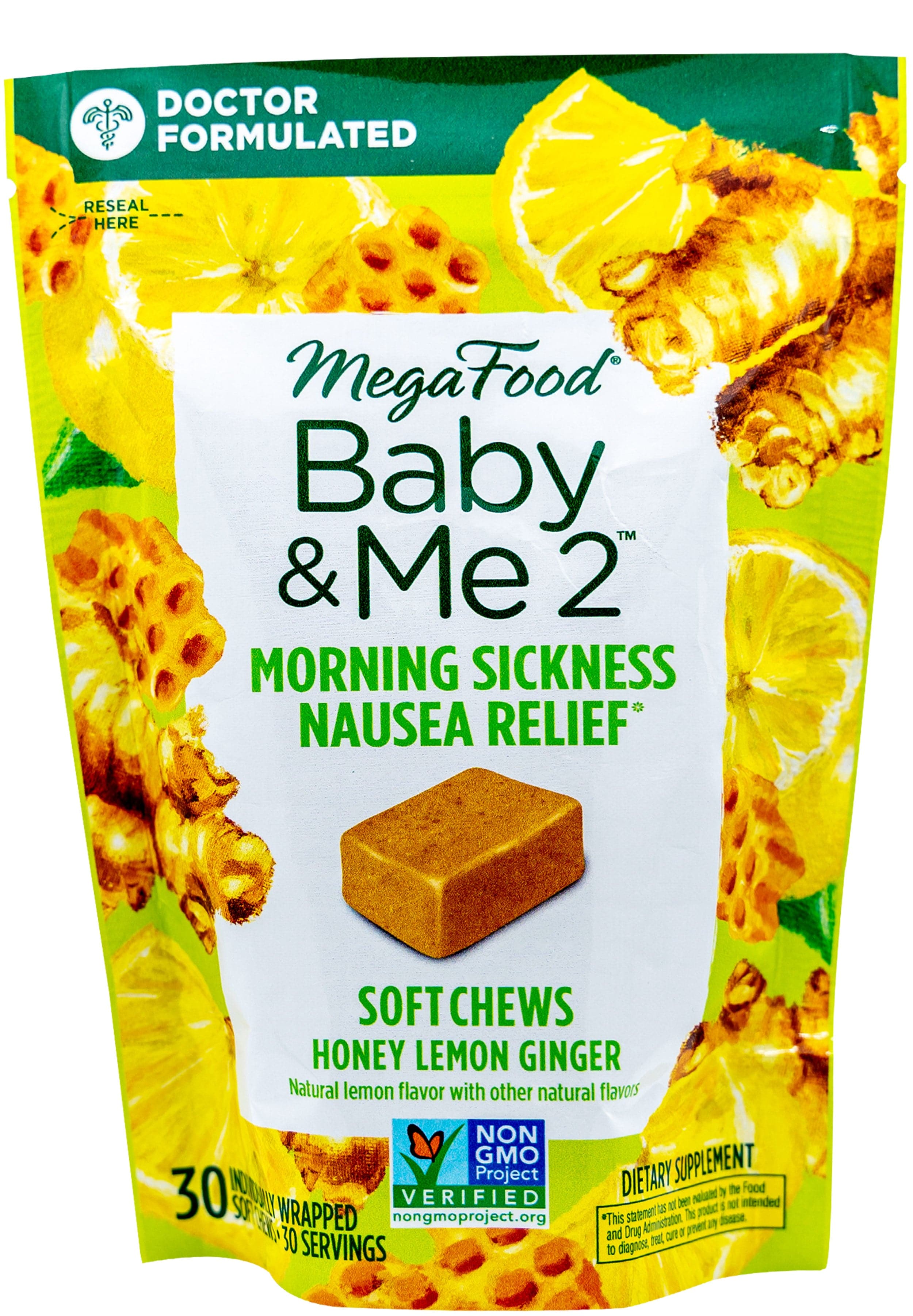 MegaFood Baby & Me 2 Morning Sickness Nausea Relief Soft Chews