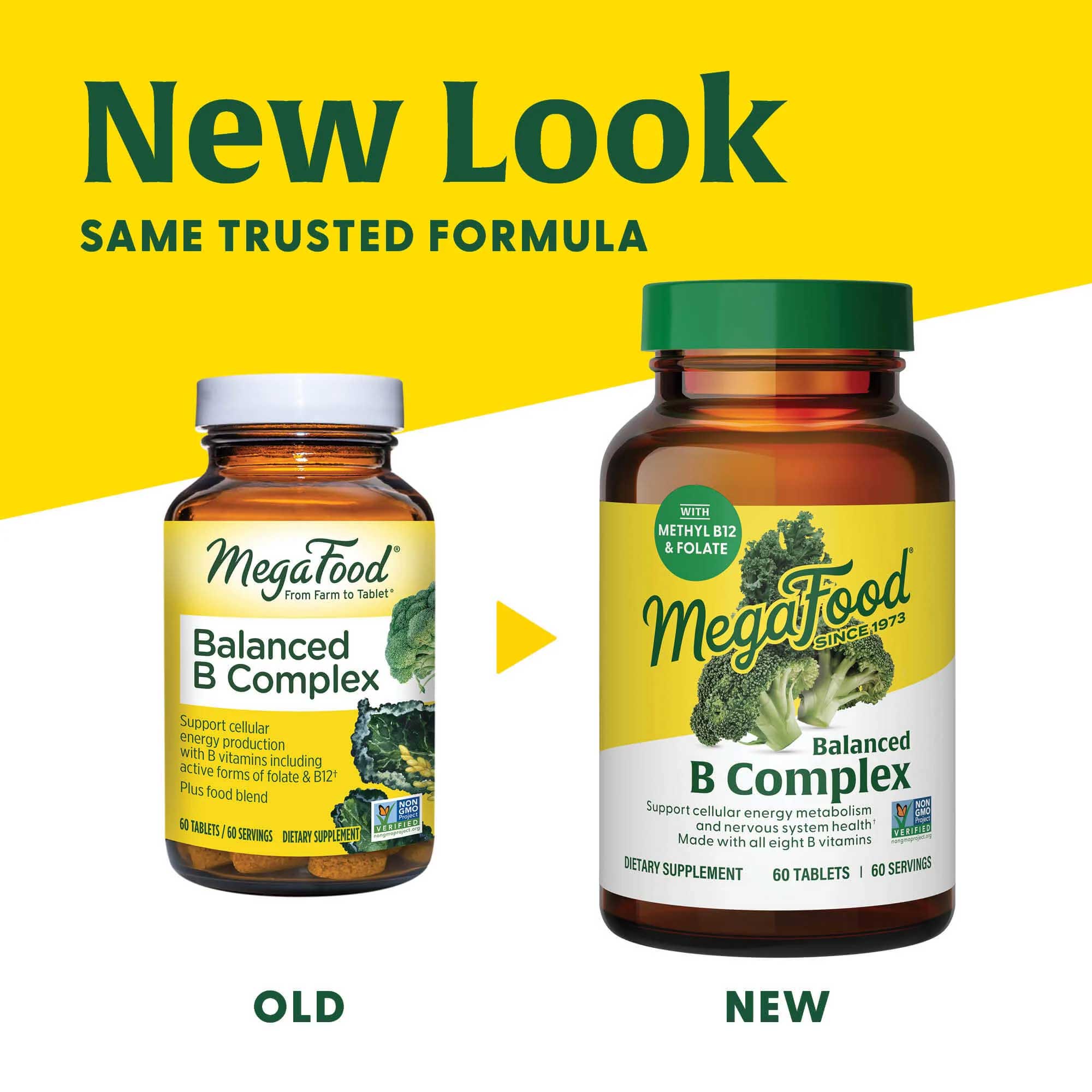 MegaFood Balanced B Complex New Look