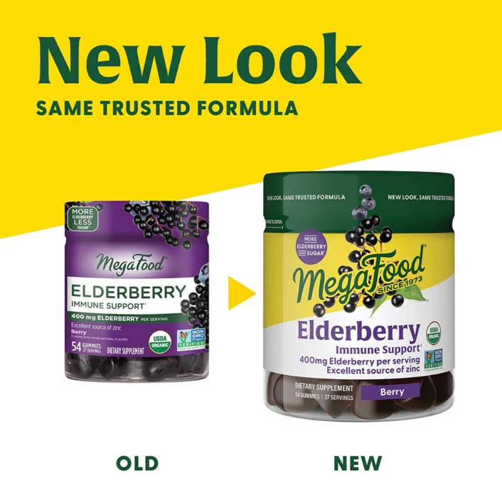MegaFood Elderberry Immune Support New Look