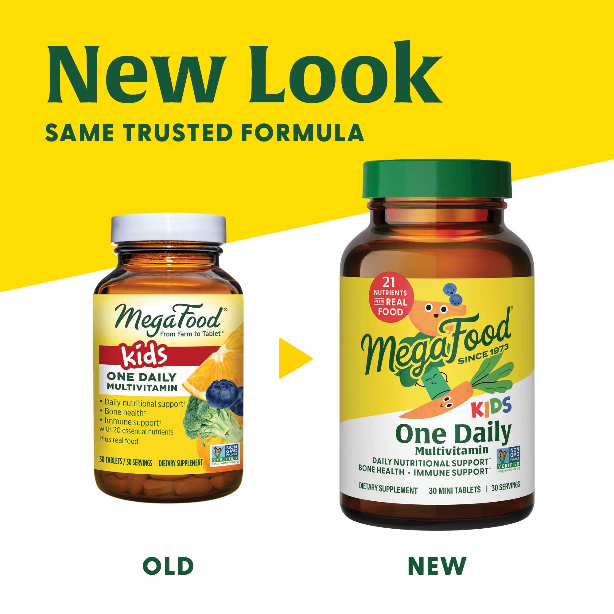 MegaFood Kids One Daily Multivitamin New Look