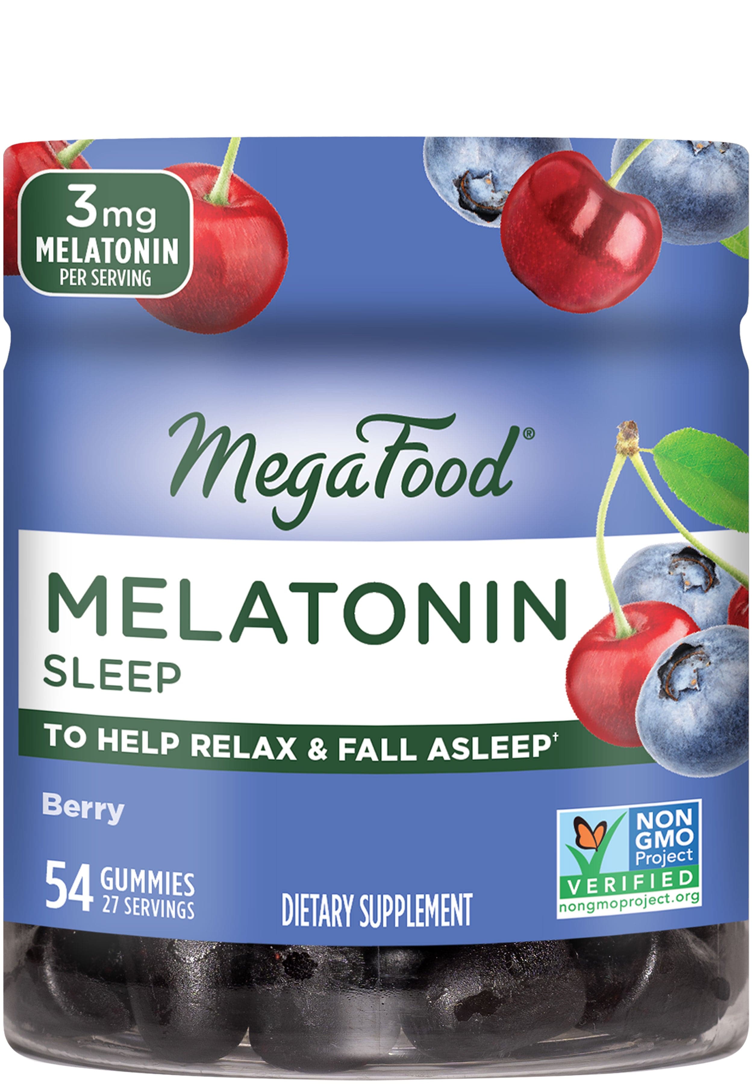 MegaFood Melatonin Sleep Gummies (Formerly Melatonin Berry Good Sleep Gummy)